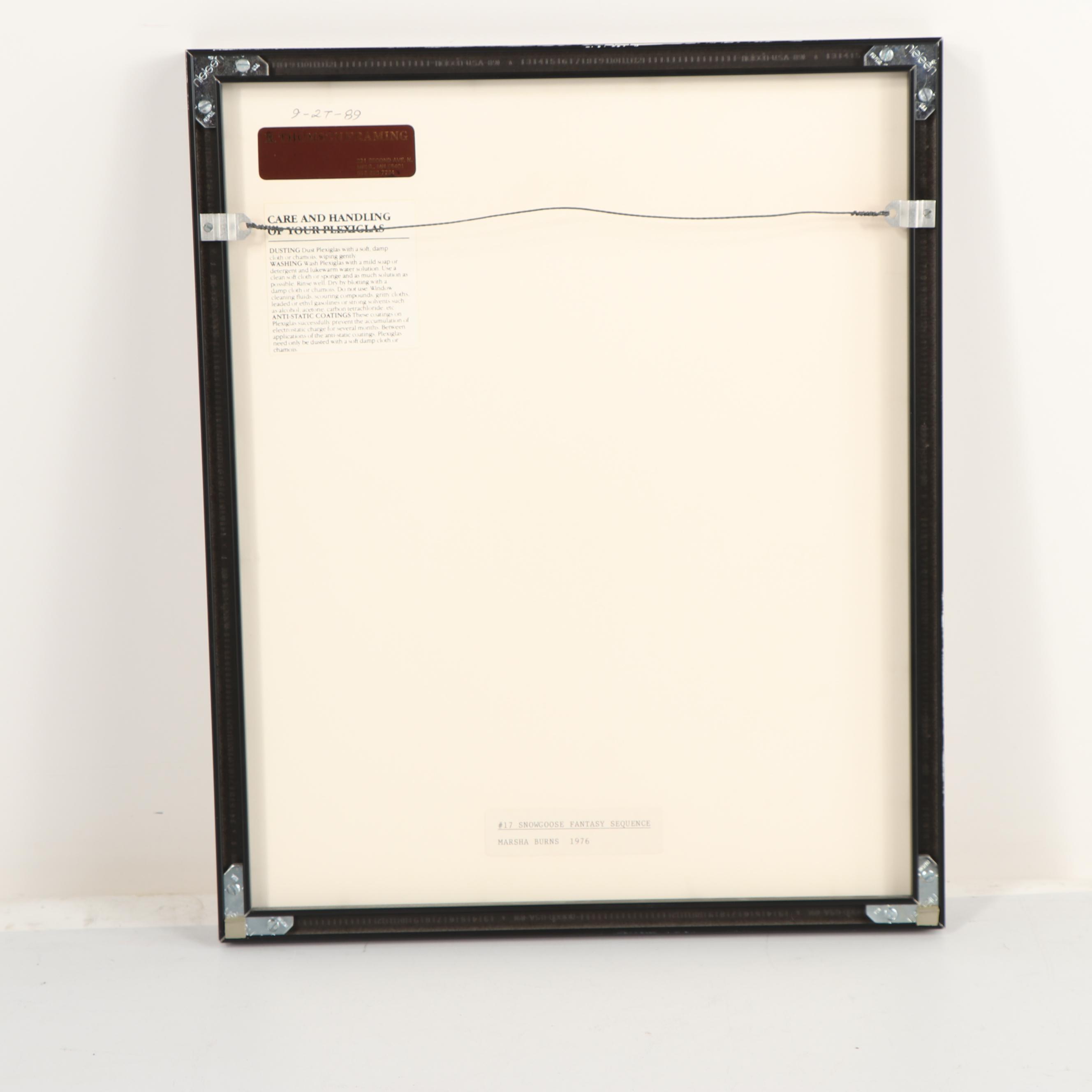 Marsha Burns Gelatin Silver Photograph "# 17 Snowgoose Fantasy Sequence"