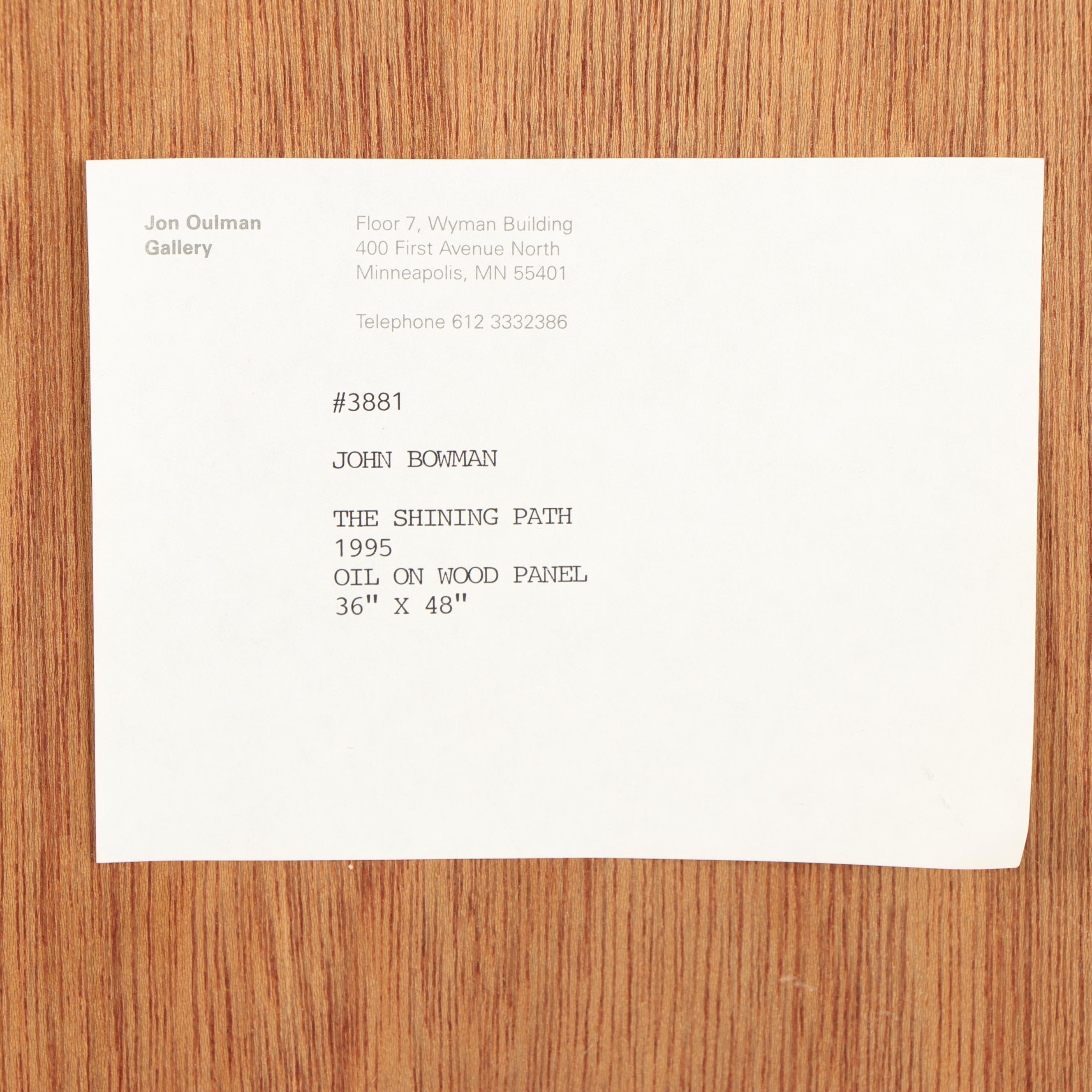 John Bowman Oil Painting "Shining Path"