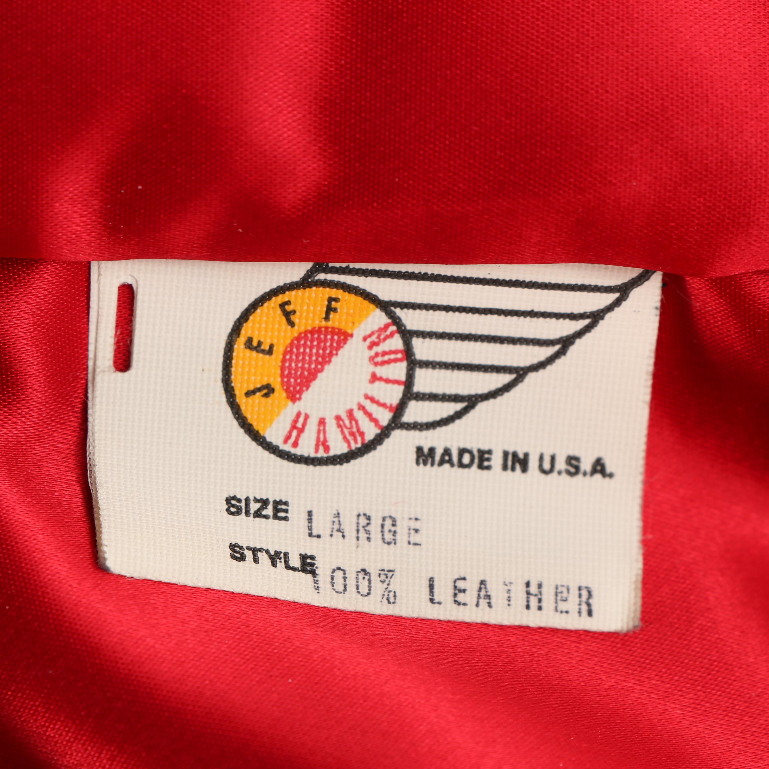 Men's 1990s Jeff Hamilton Custom Leather Art Jacket