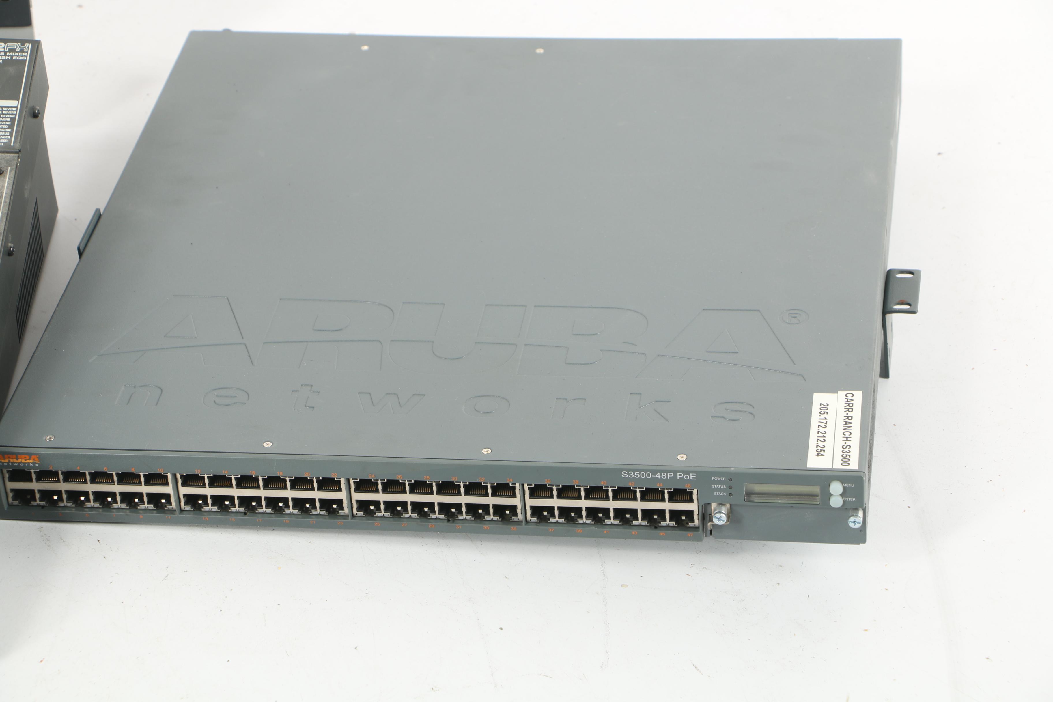 Behringer Mixer, Aruba S3500 Mobility Access Switch, and Other Electronics