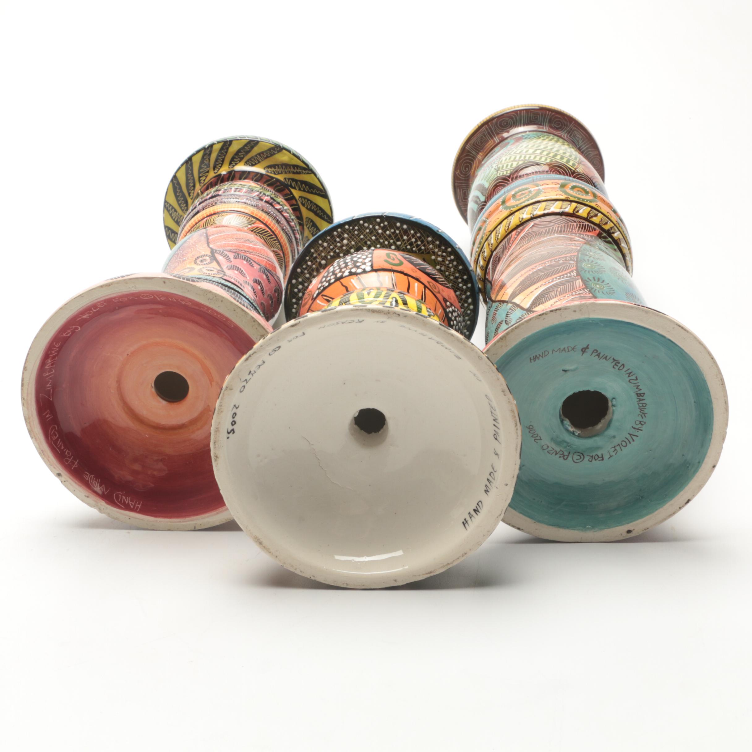 Penzo Zimbabwe Hand-Painted Pottery