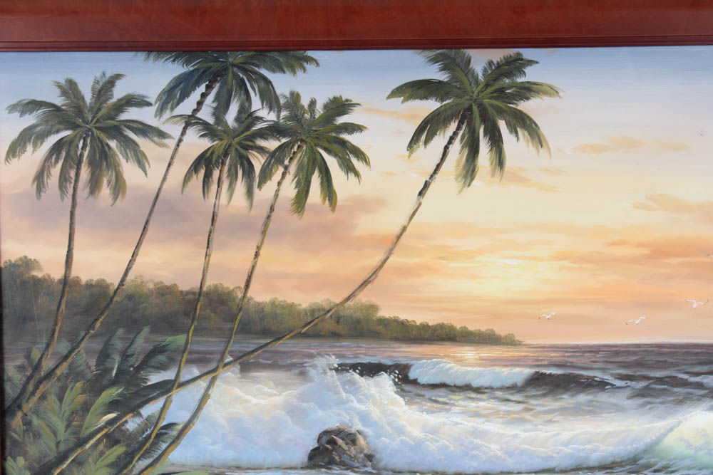 Oil Painting of Beach Scene
