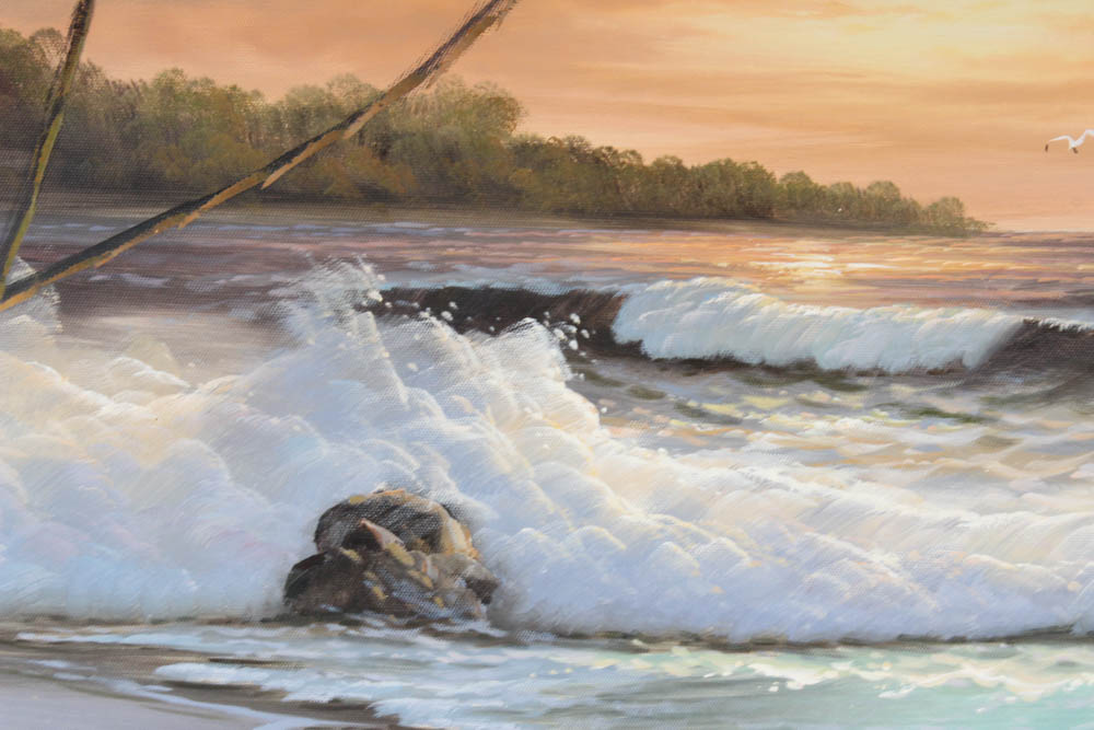 Oil Painting of Beach Scene