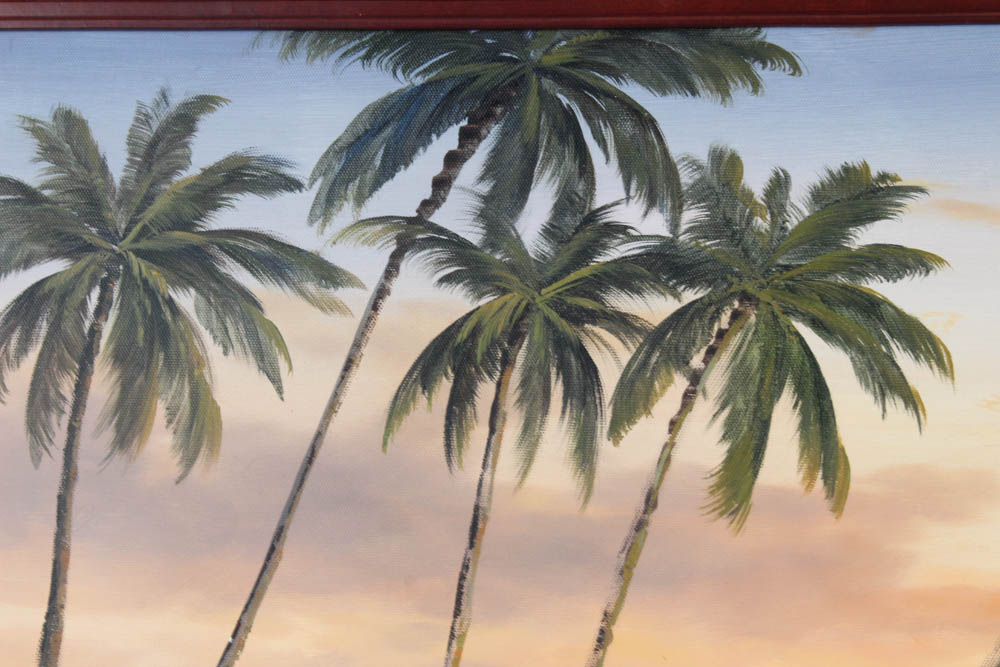 Oil Painting of Beach Scene