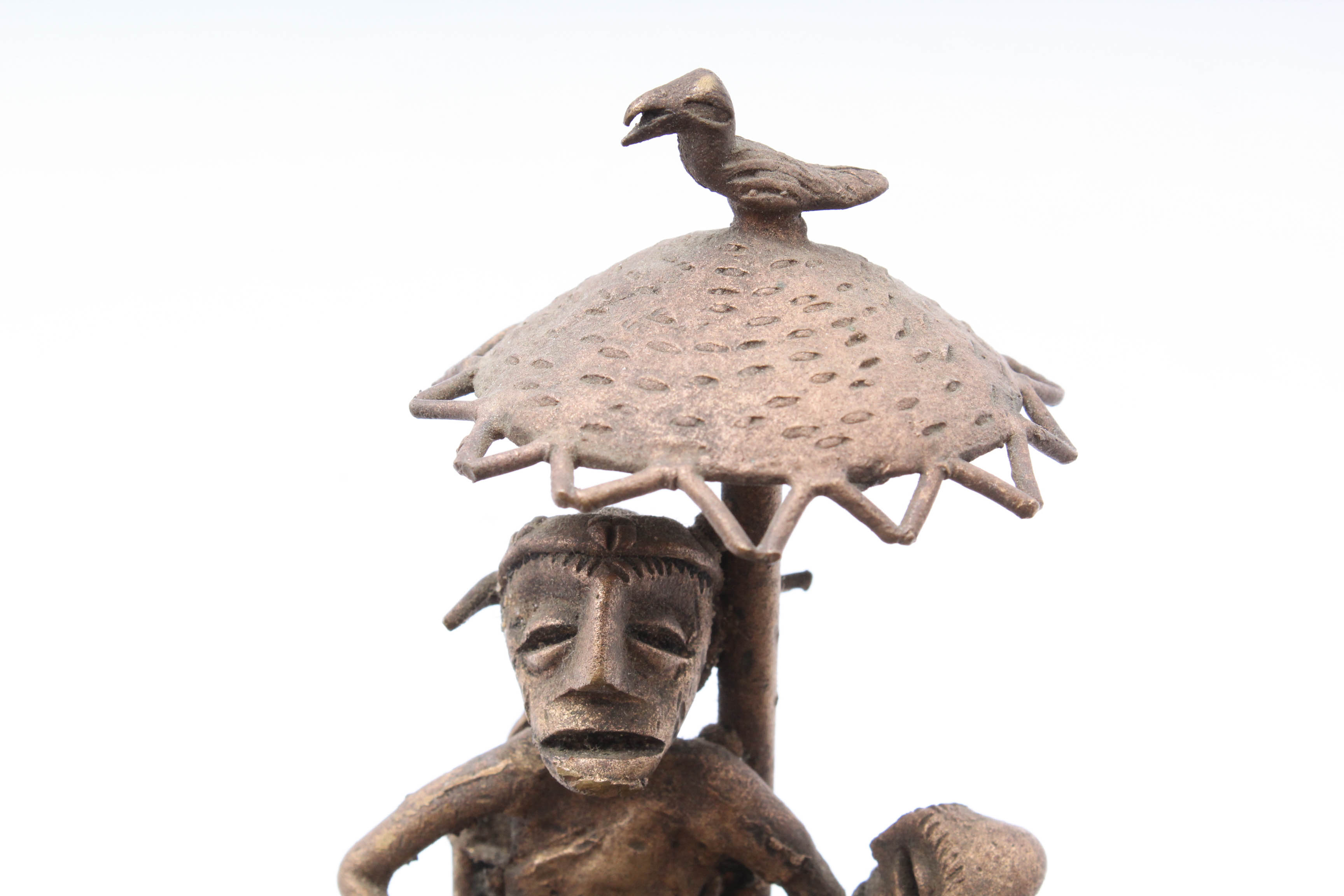 Antique Ashanti Cast Bronze Kuduo Pot