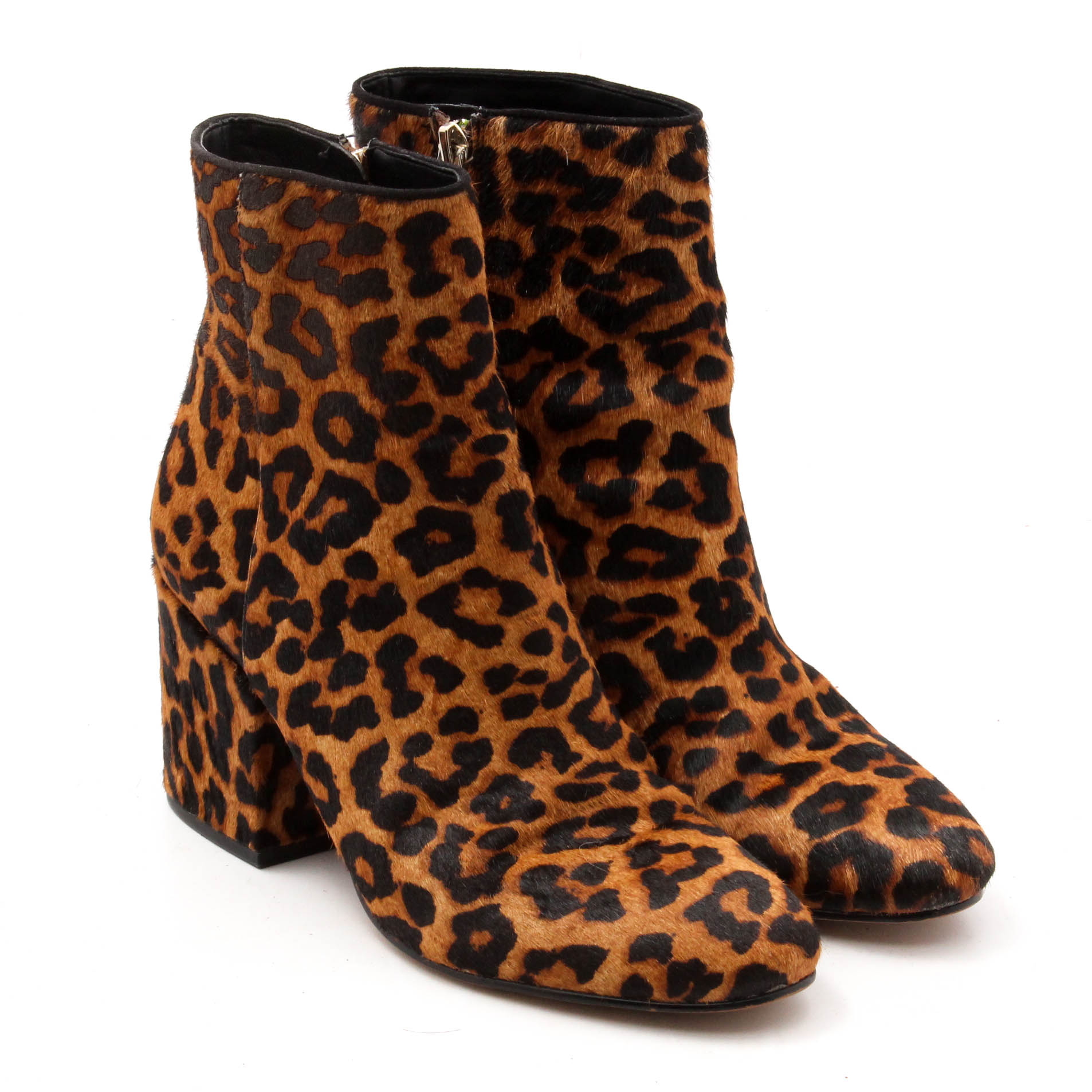 Sam Edelman Dyed Leopard Print Calf Hair Booties