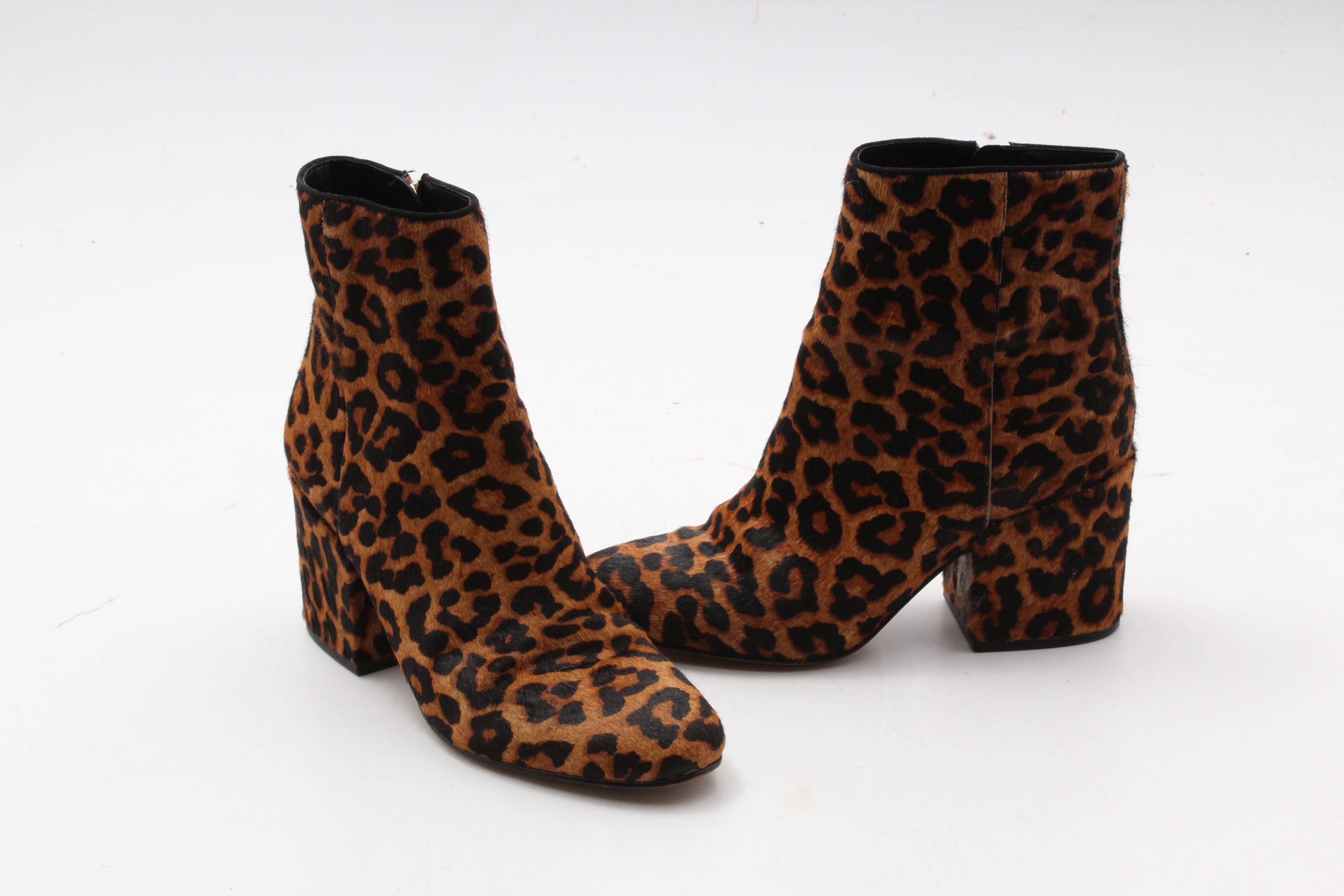 Sam Edelman Dyed Leopard Print Calf Hair Booties