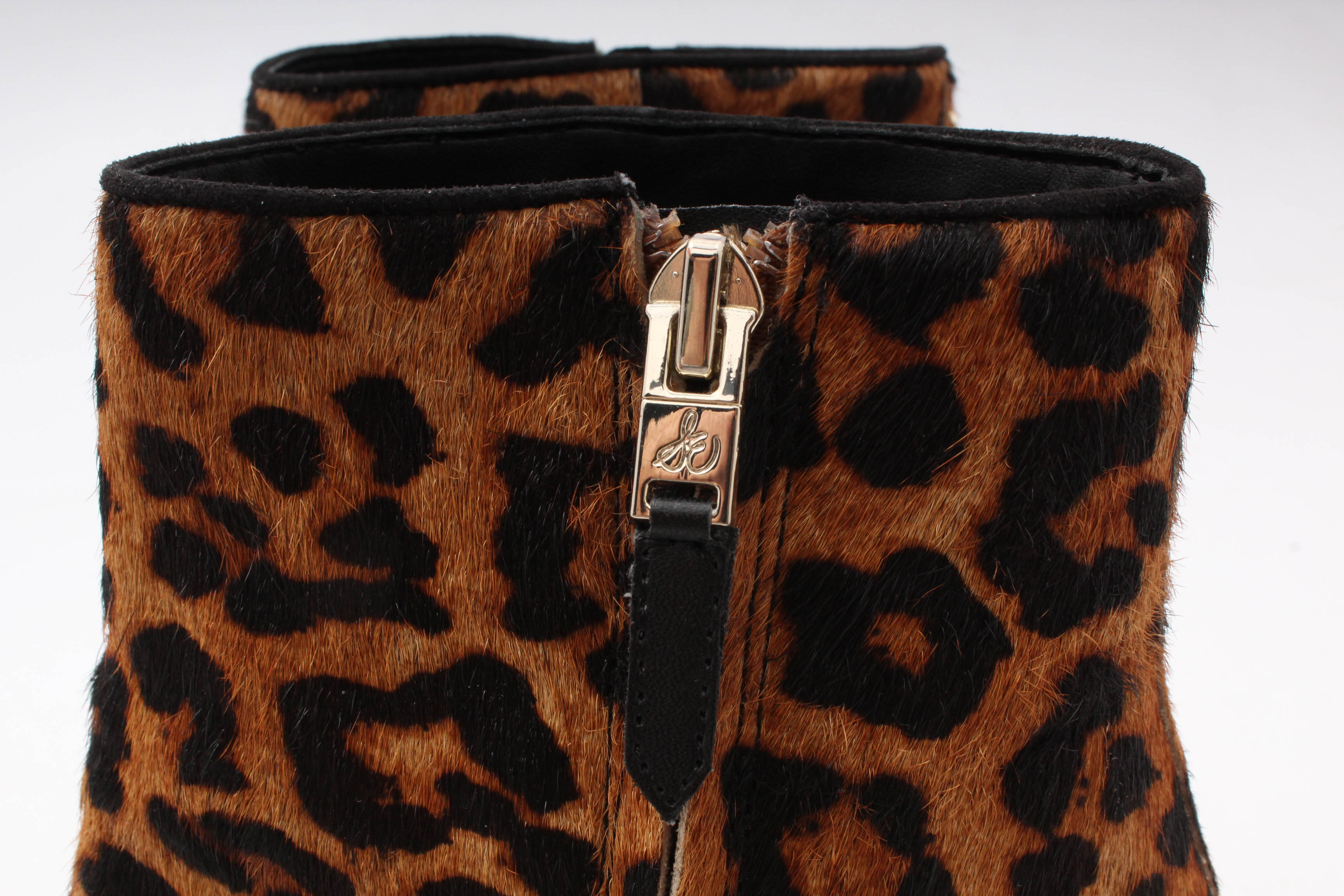 Sam Edelman Dyed Leopard Print Calf Hair Booties