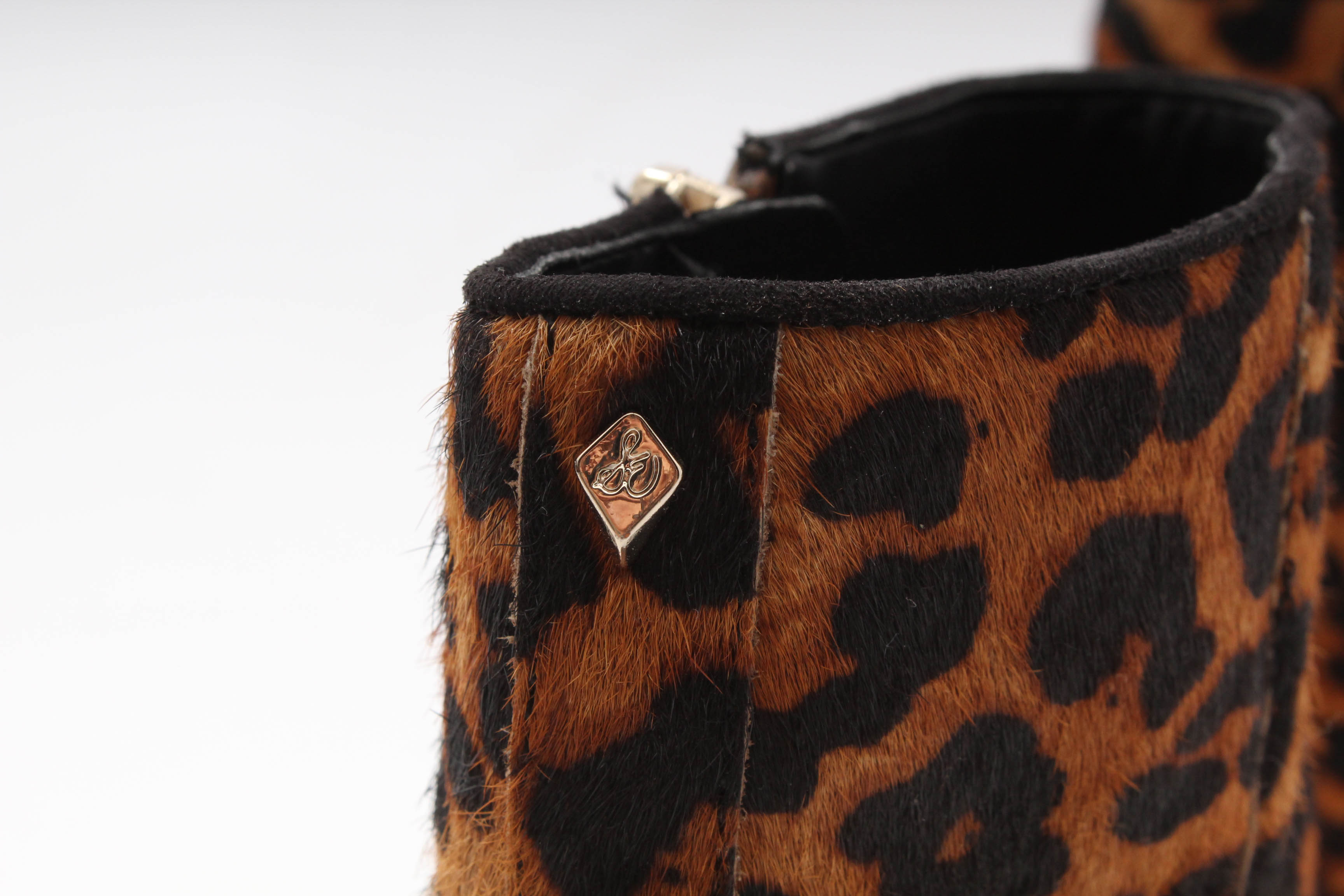 Sam Edelman Dyed Leopard Print Calf Hair Booties