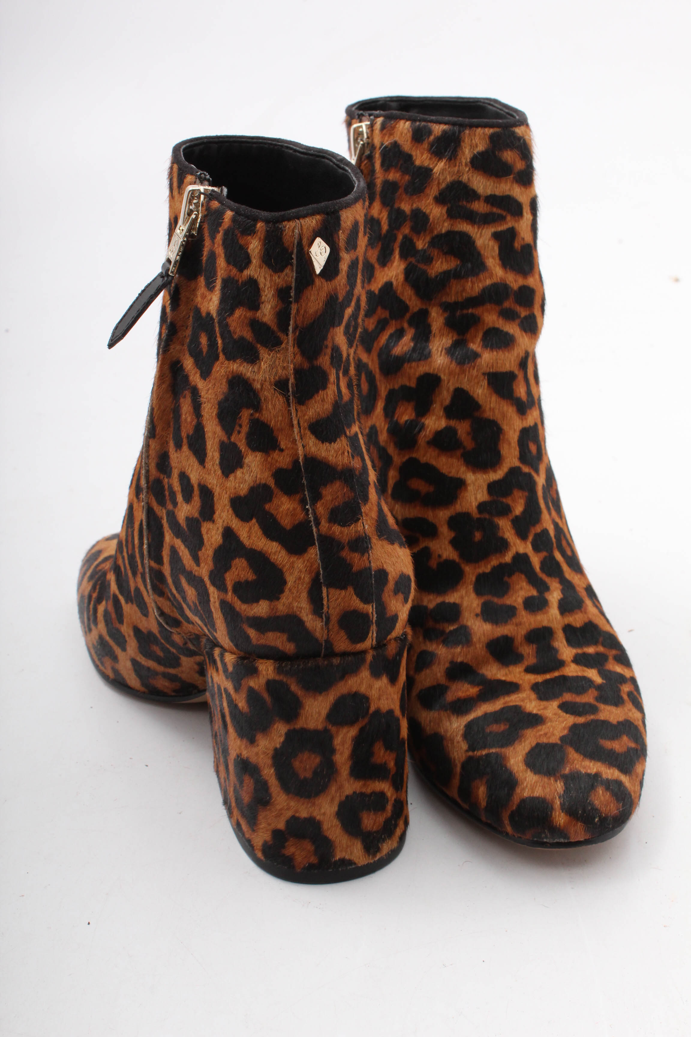 Sam Edelman Dyed Leopard Print Calf Hair Booties