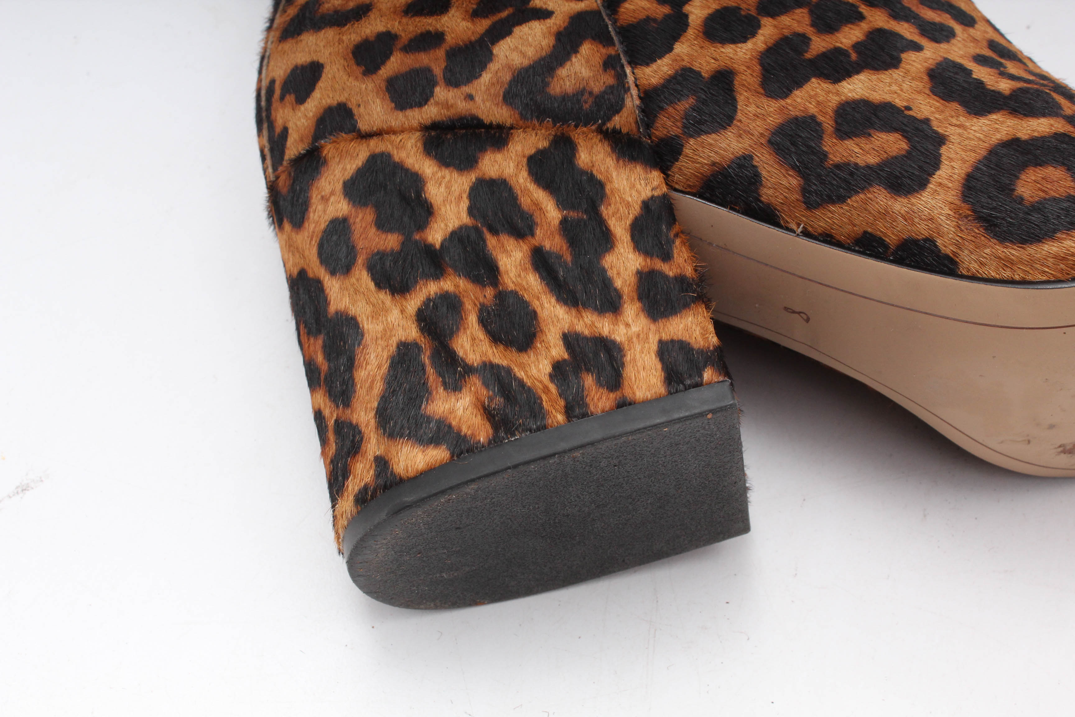 Sam Edelman Dyed Leopard Print Calf Hair Booties