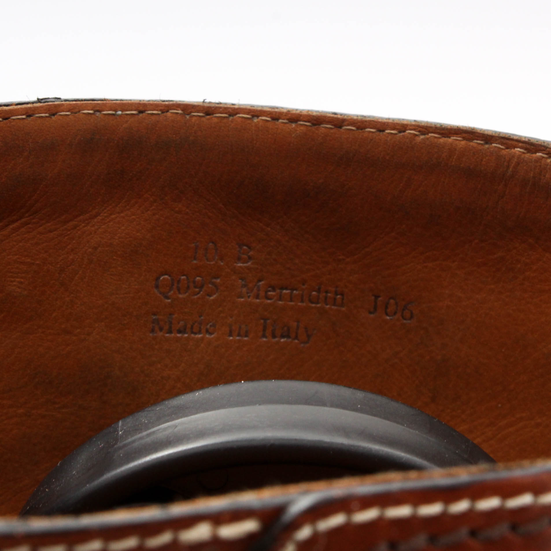 Coach Merridth Tall Leather Buckle Boots with Stacked Heels