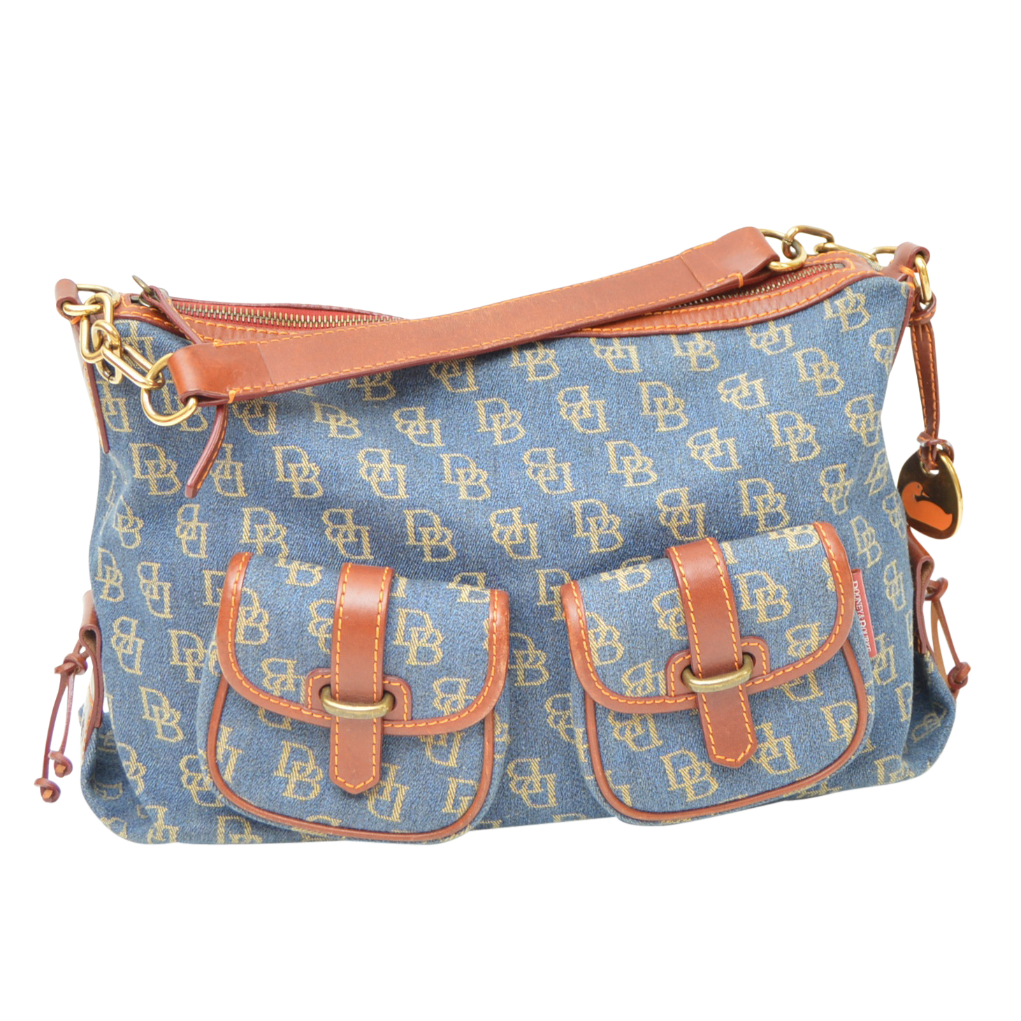 Dooney & Bourke Signature Canvas and Leather Shoulder Bag