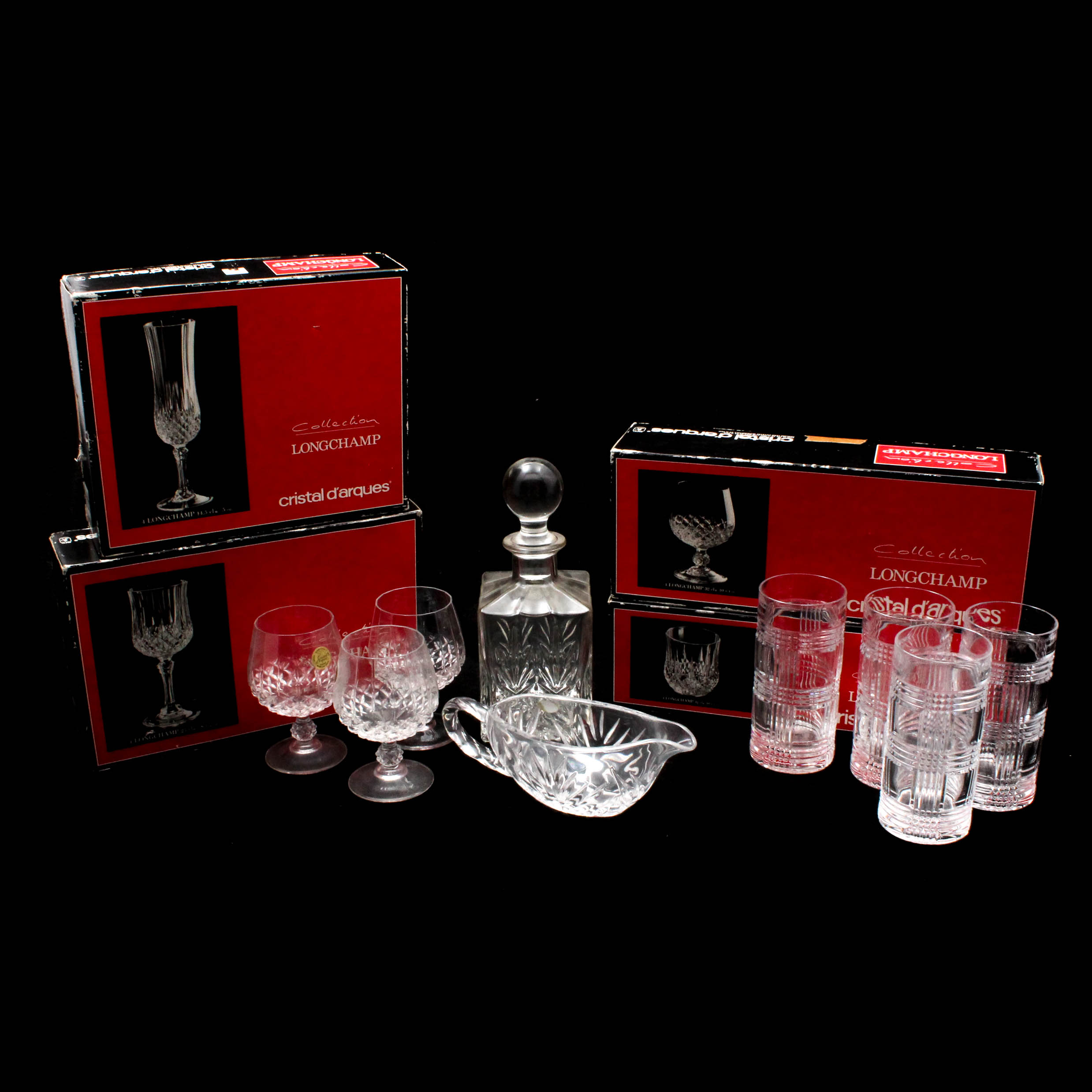 Ralph Lauren, Cristal D'Arques, and Gorham Crystal Drinkware