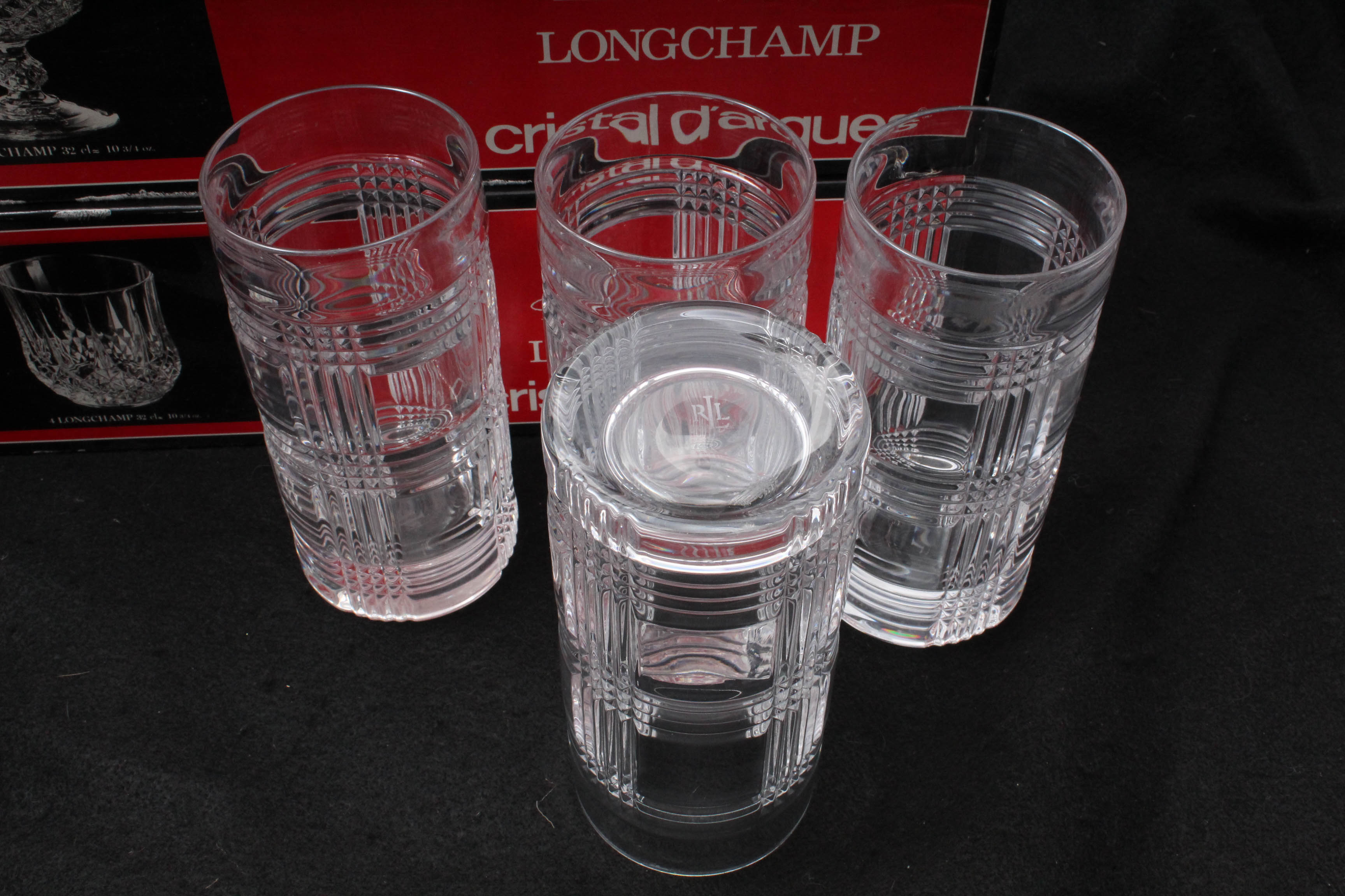 Ralph Lauren, Cristal D'Arques, and Gorham Crystal Drinkware