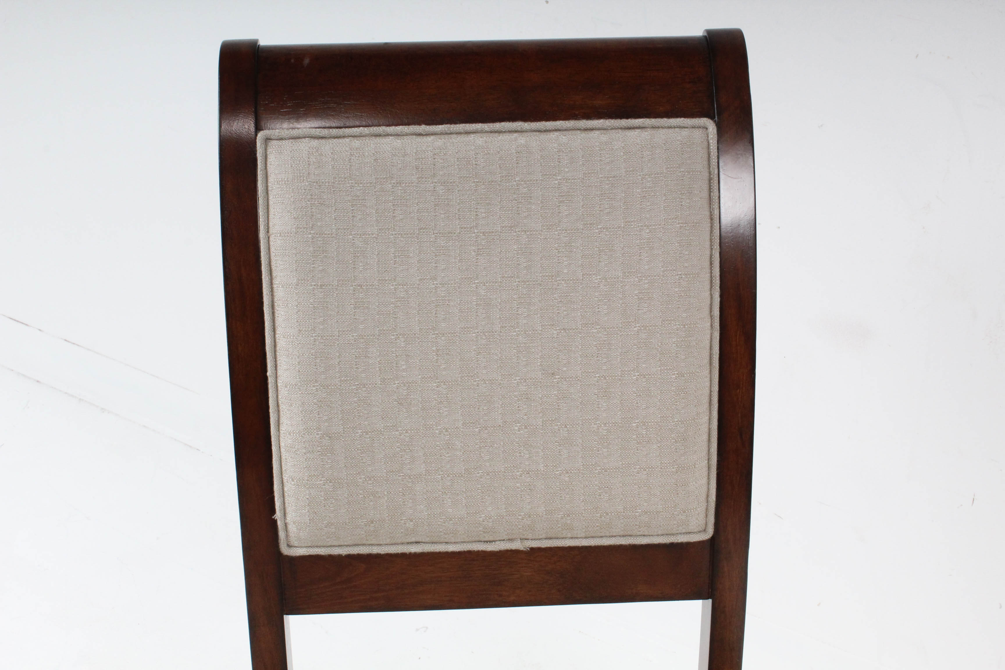 Upholstered Mahogany Finish Chair by Legacy Classic