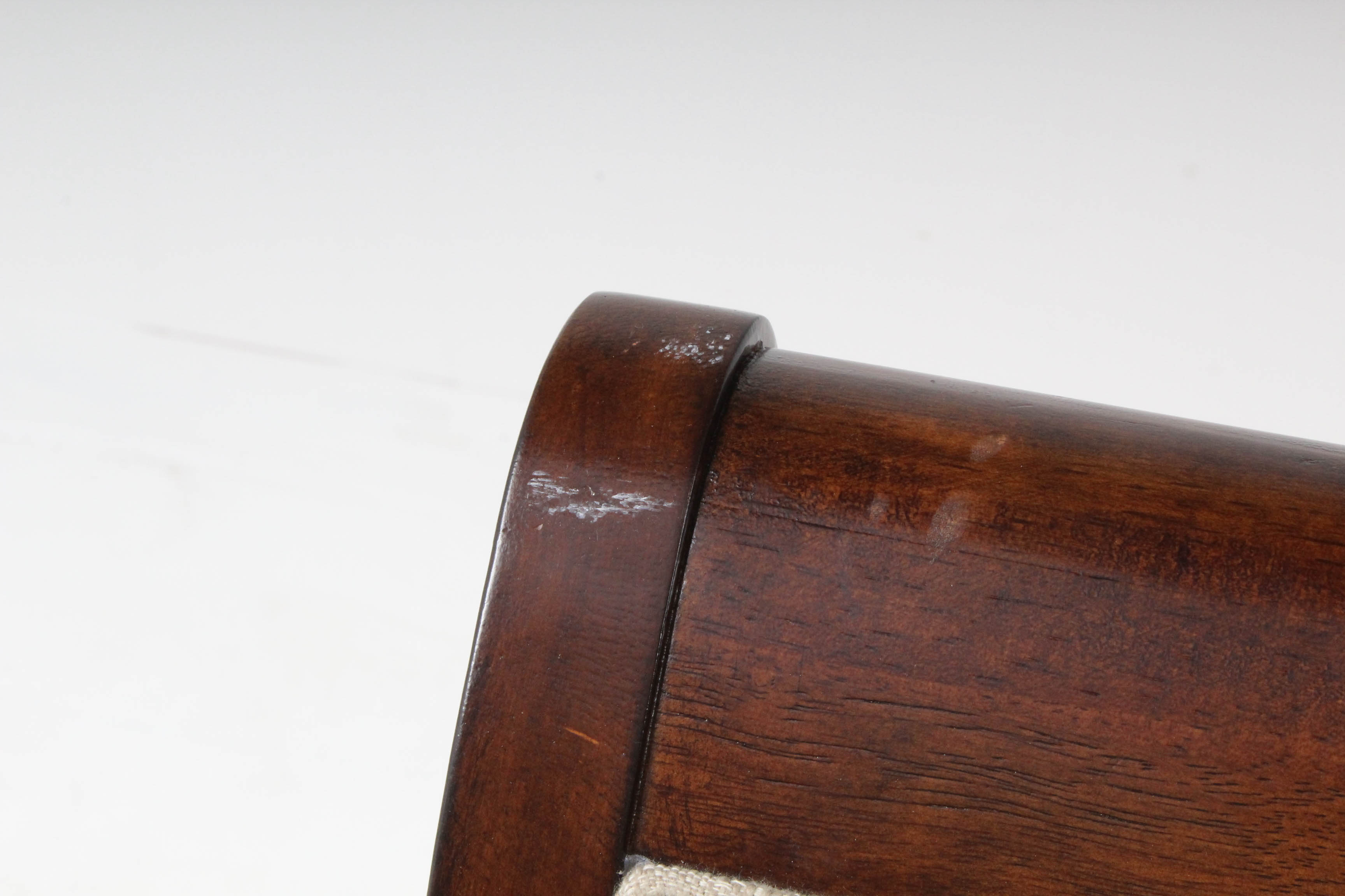 Upholstered Mahogany Finish Chair by Legacy Classic