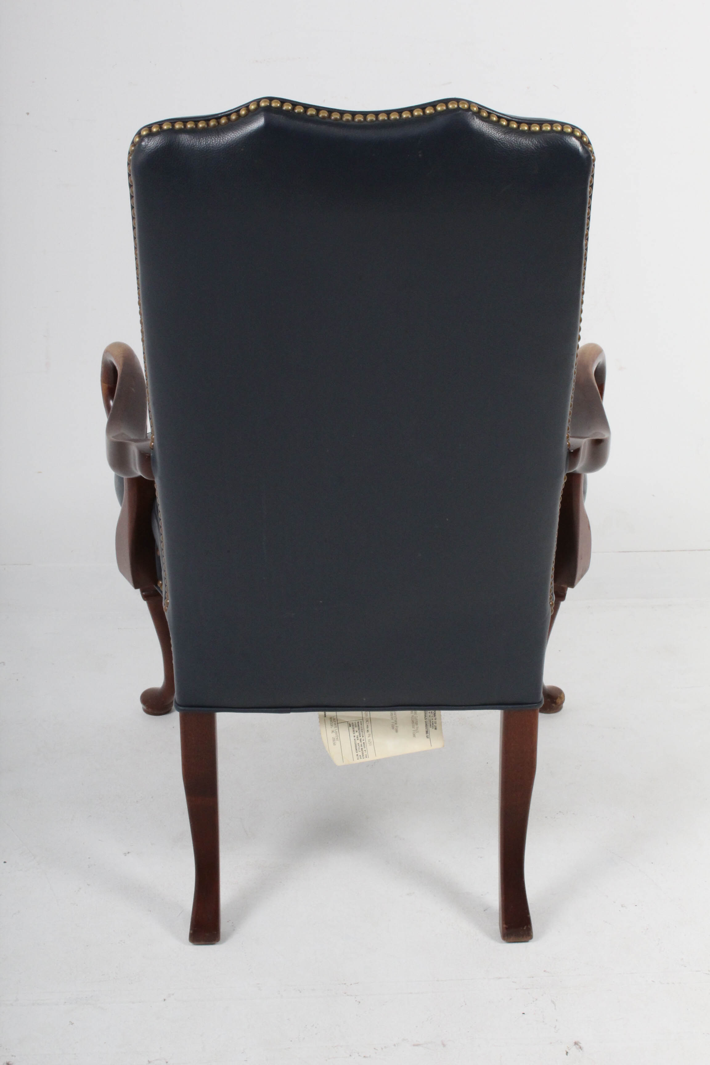 Contemporary Georgian Style Faux Leather Armchair by Laurent