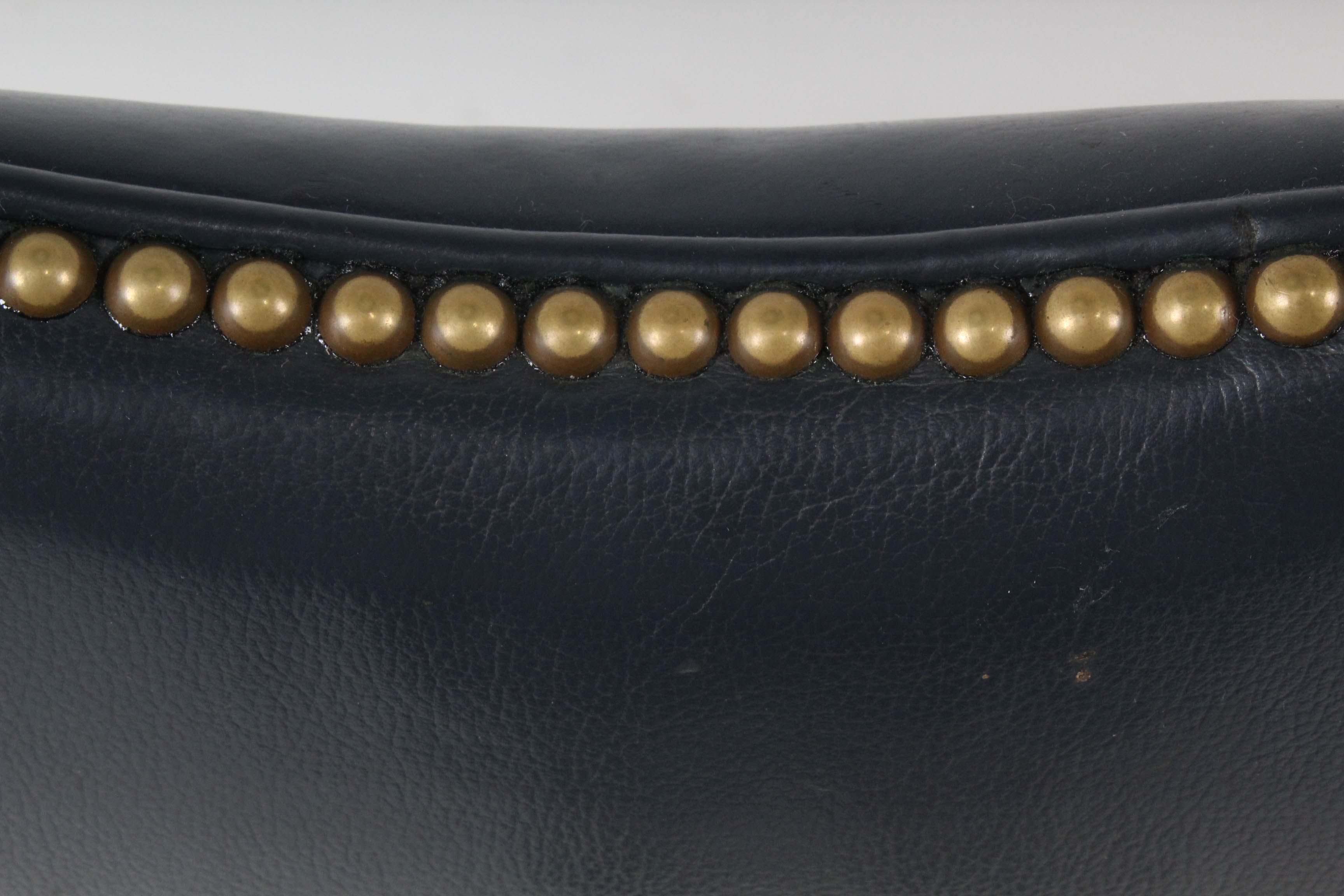 Contemporary Georgian Style Faux Leather Armchair by Laurent