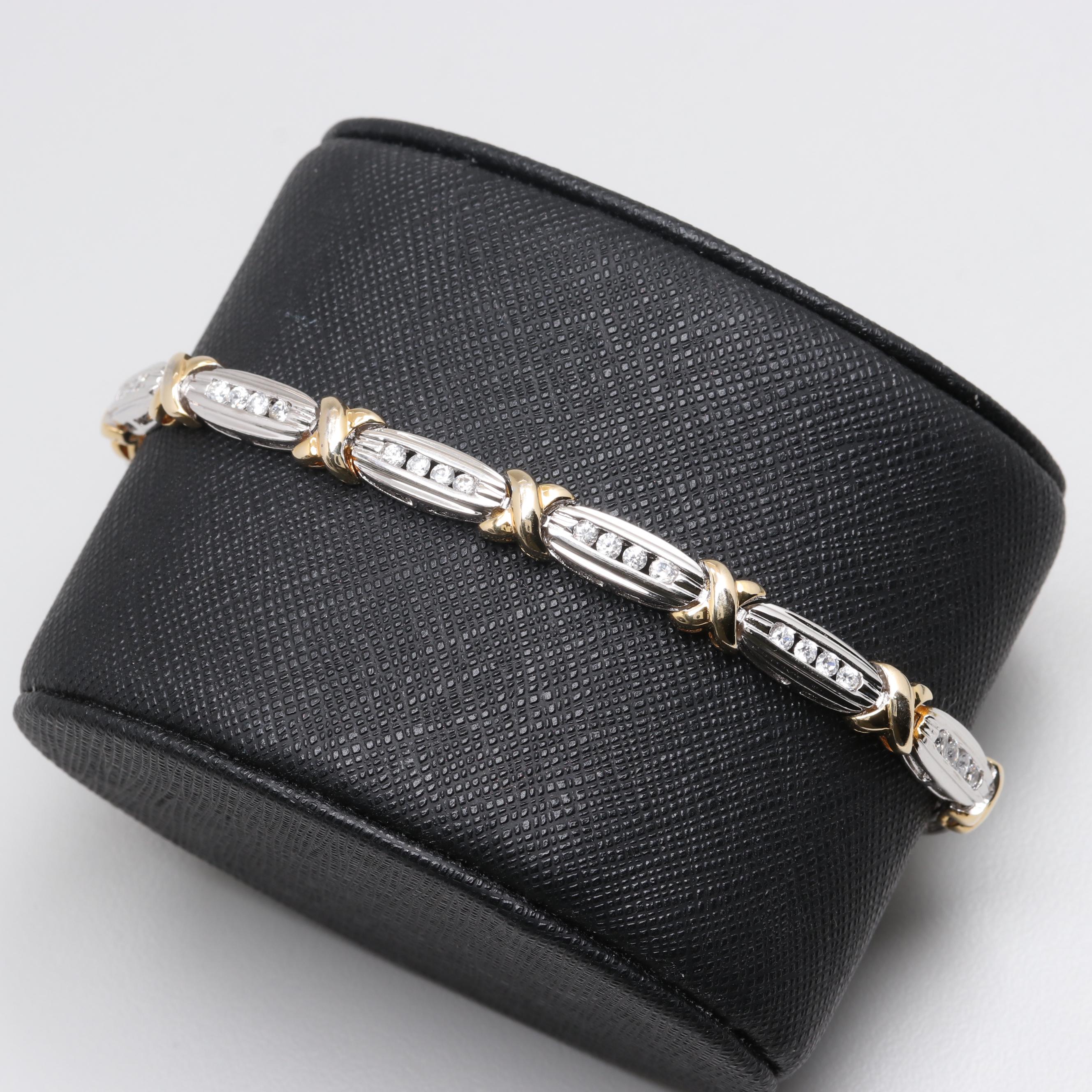 Sterling Silver Cubic Zirconia Tennis Bracelet