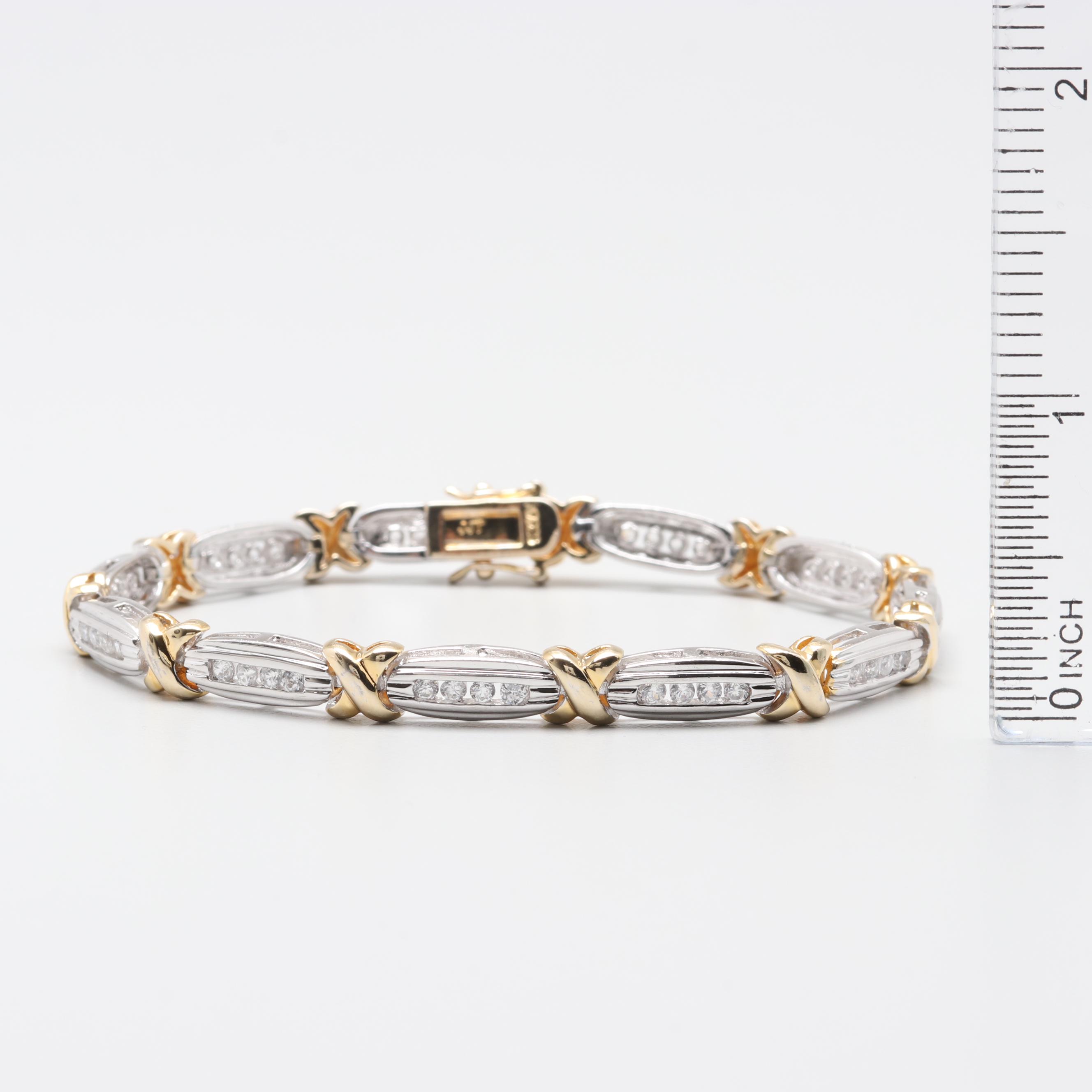 Sterling Silver Cubic Zirconia Tennis Bracelet