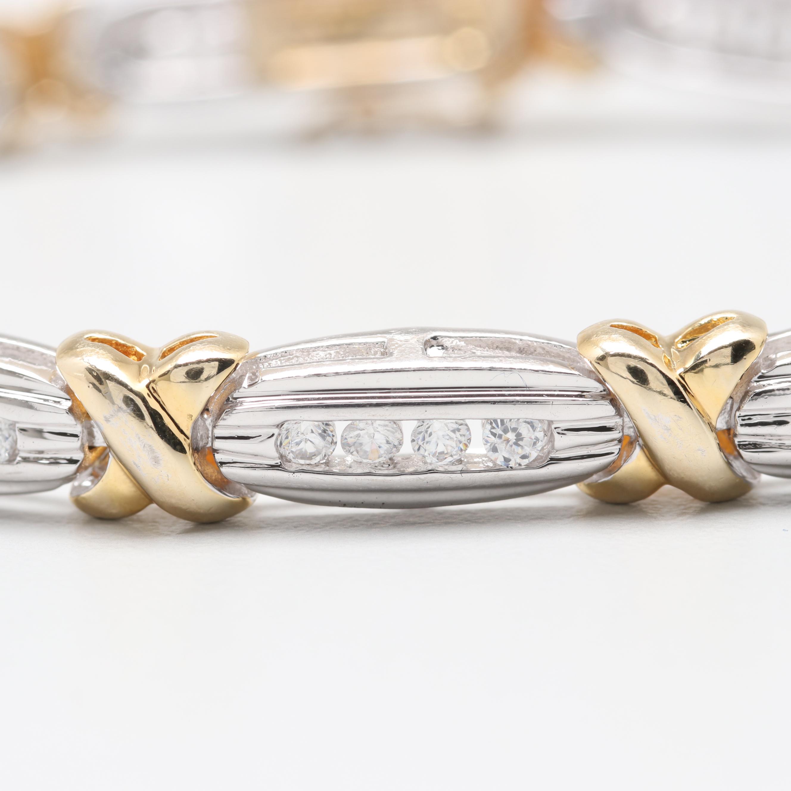 Sterling Silver Cubic Zirconia Tennis Bracelet