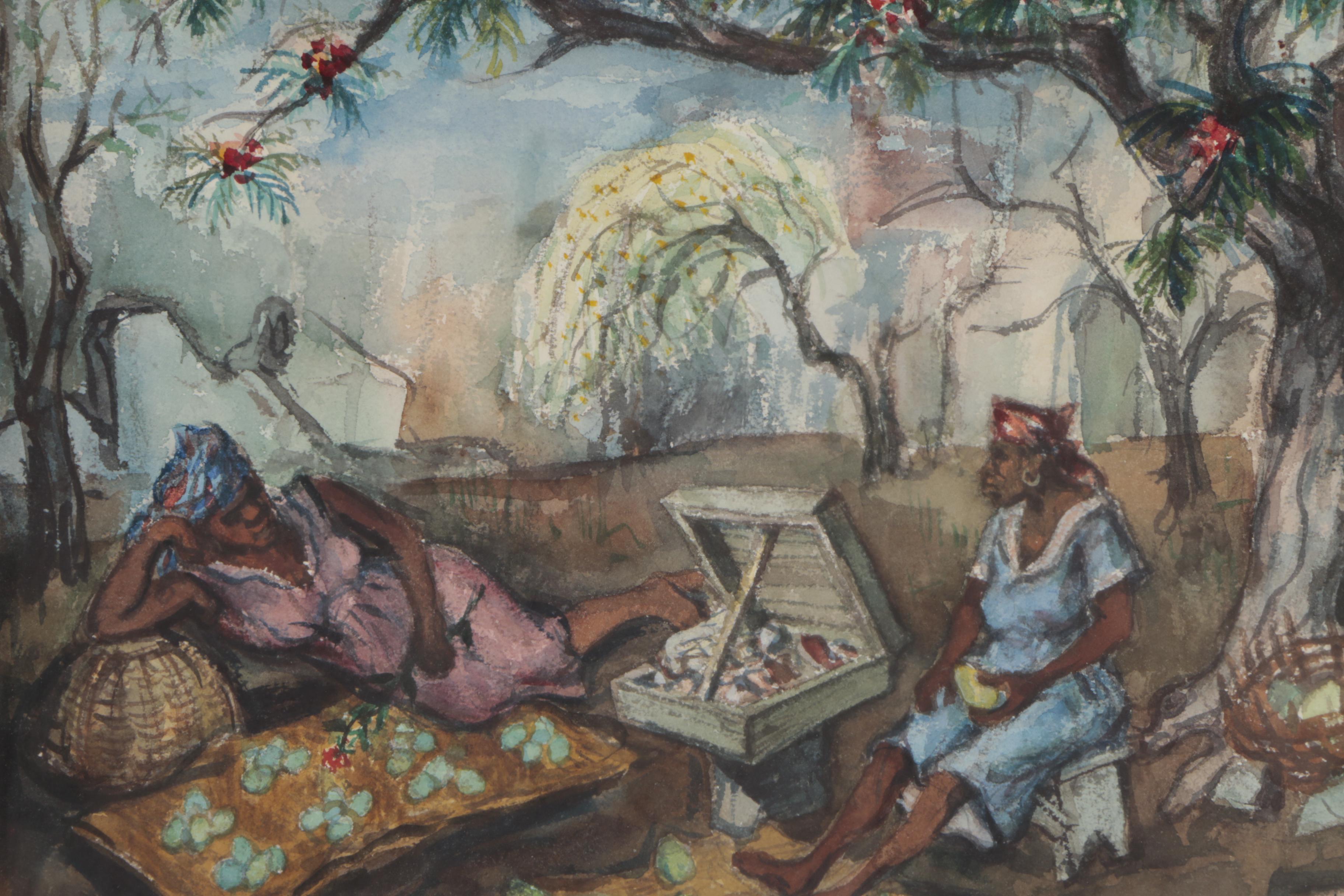 Philip Reisman Watercolor Painting