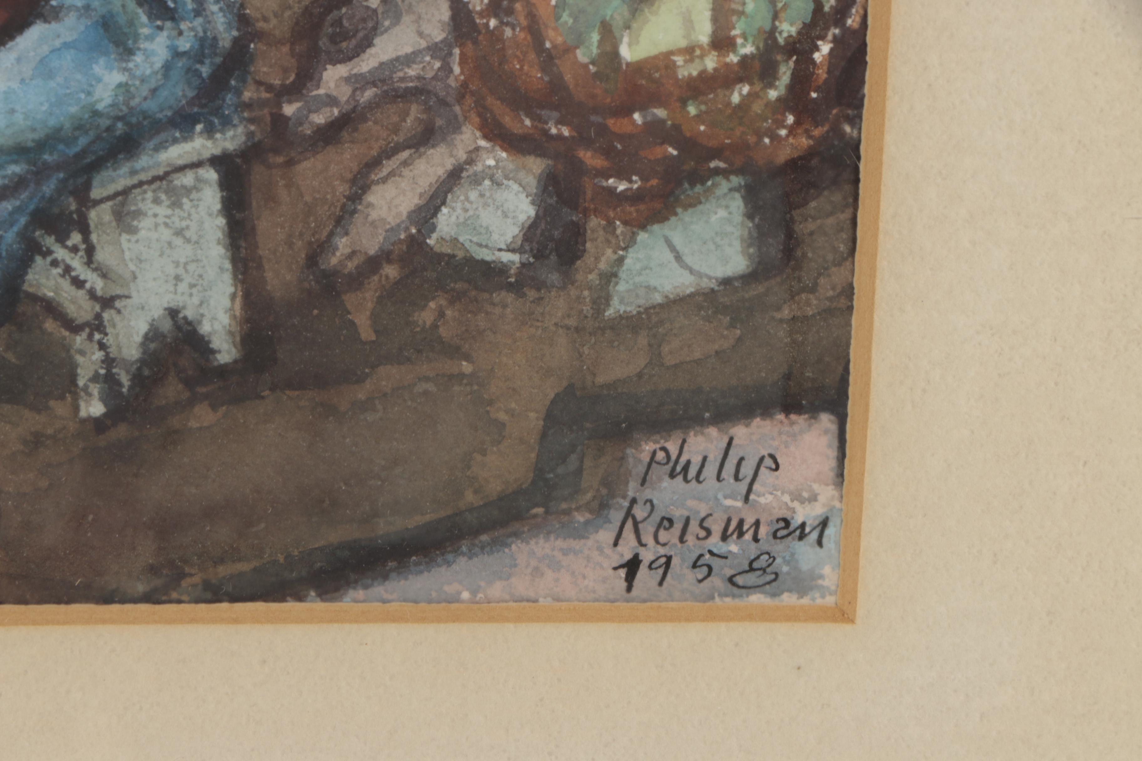 Philip Reisman Watercolor Painting