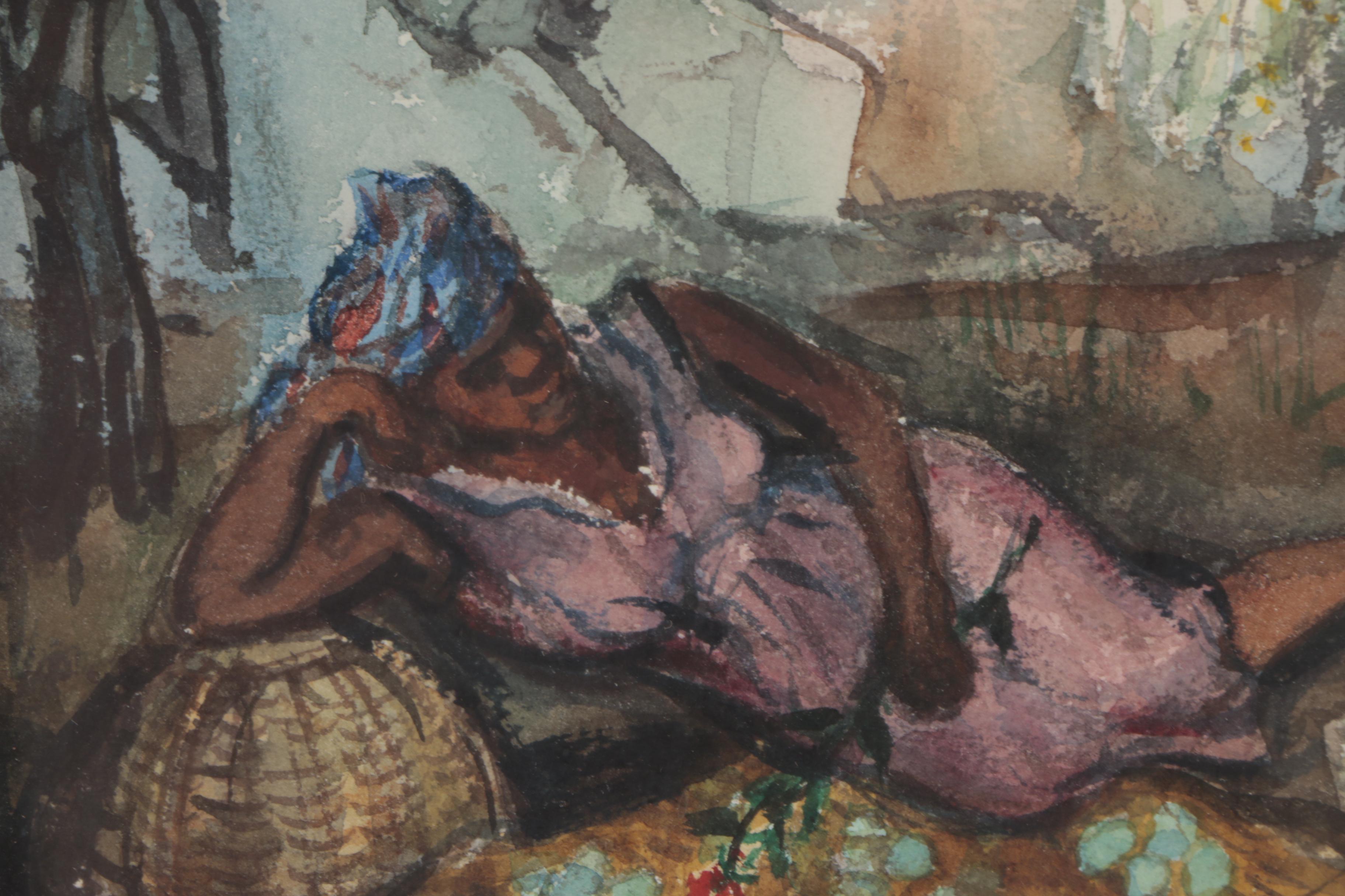 Philip Reisman Watercolor Painting