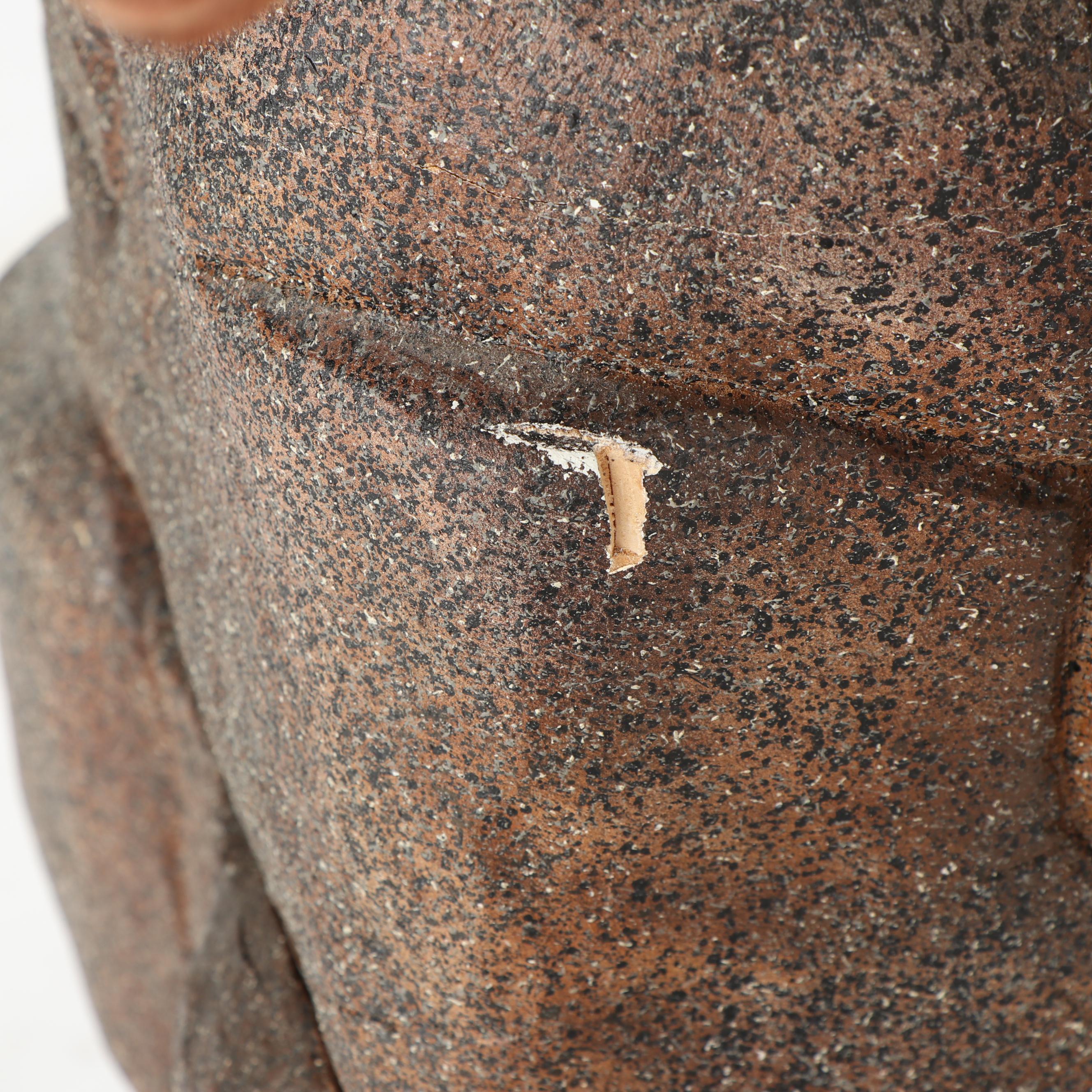 Don Osier "Rocky Affair" Carved Wood Sculpture depicting Red Tailed Hawks