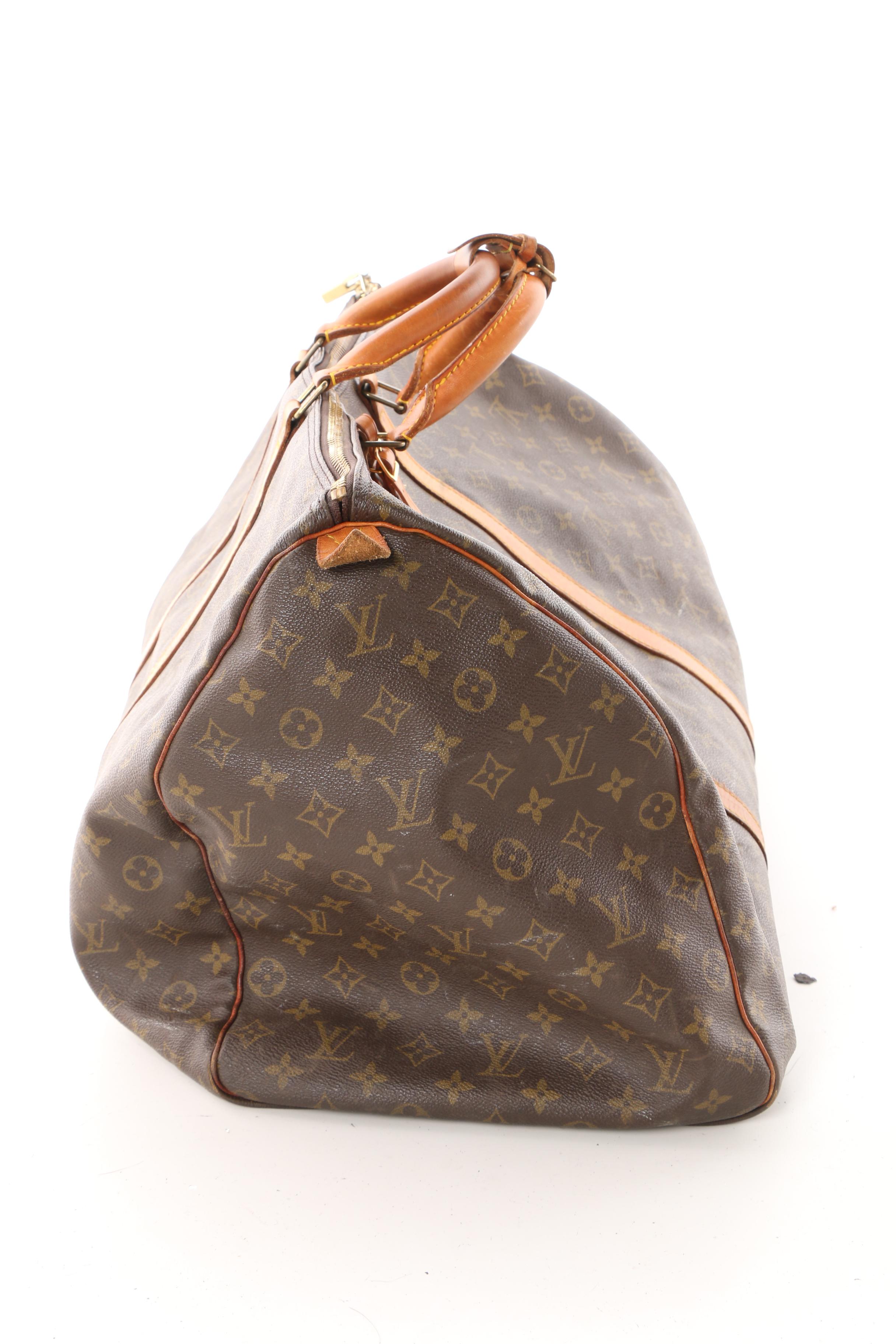1989 Louis Vuitton Paris Monogram Canvas Keepall Duffel Bag