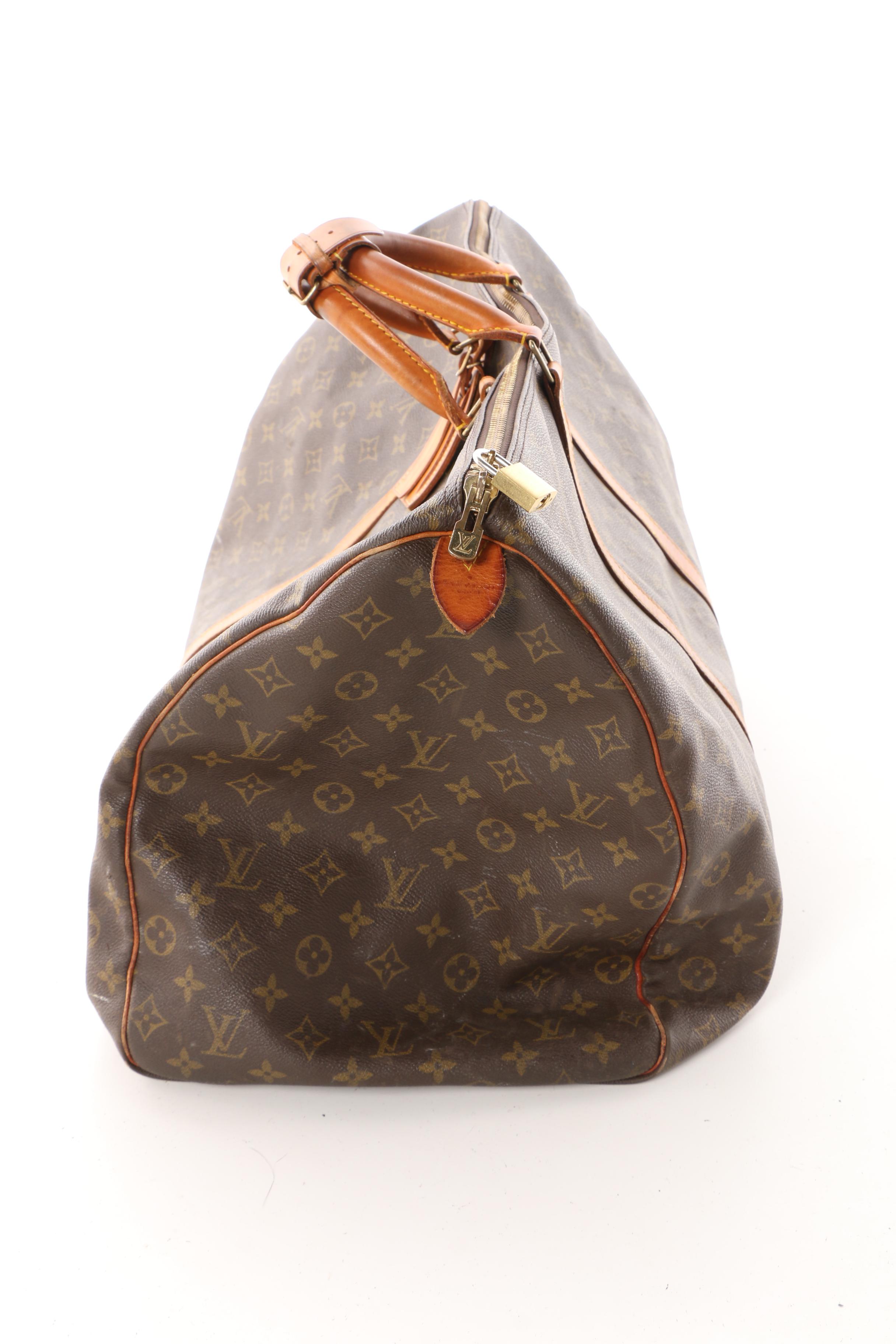 1989 Louis Vuitton Paris Monogram Canvas Keepall Duffel Bag