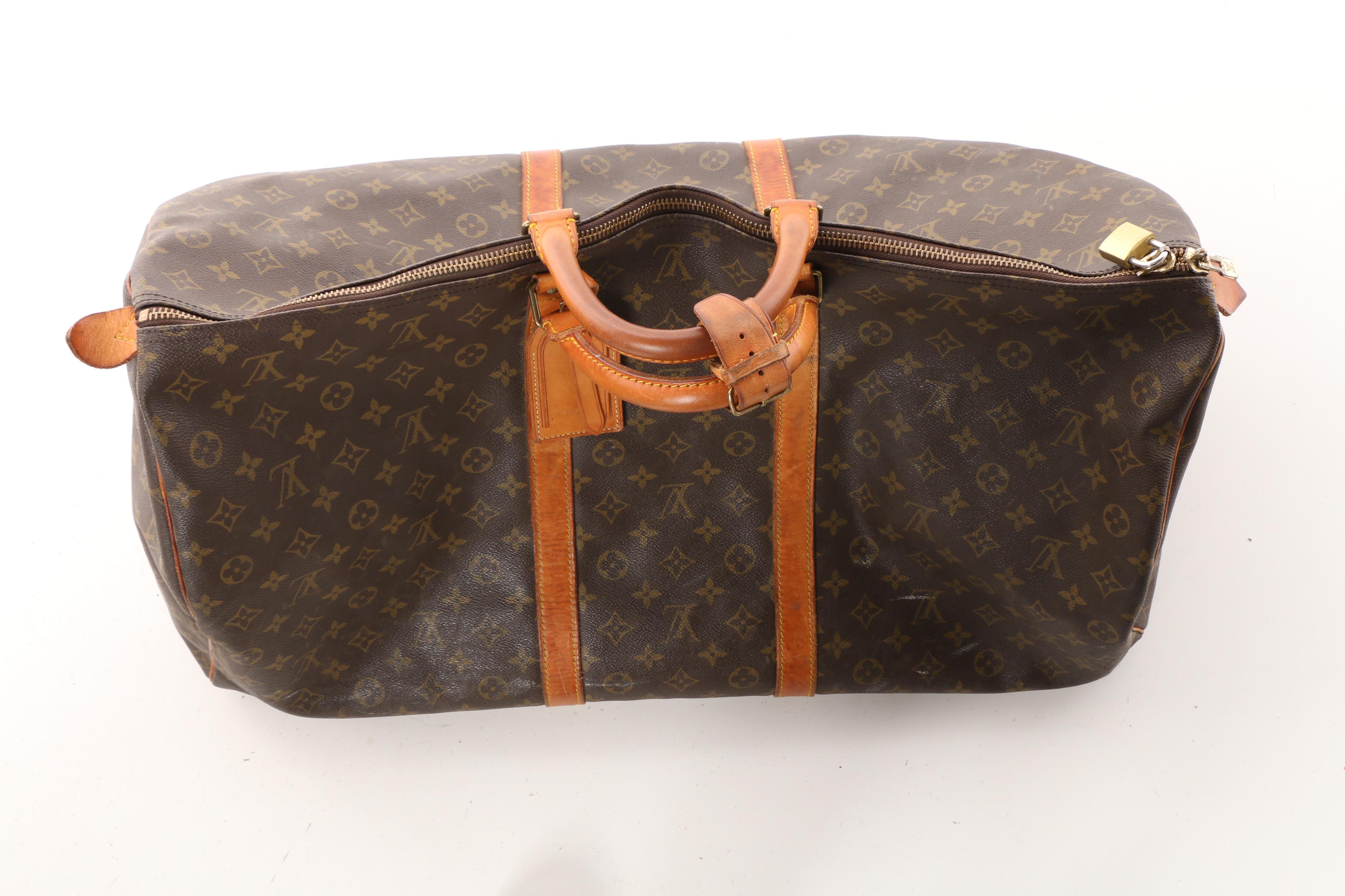 1989 Louis Vuitton Paris Monogram Canvas Keepall Duffel Bag