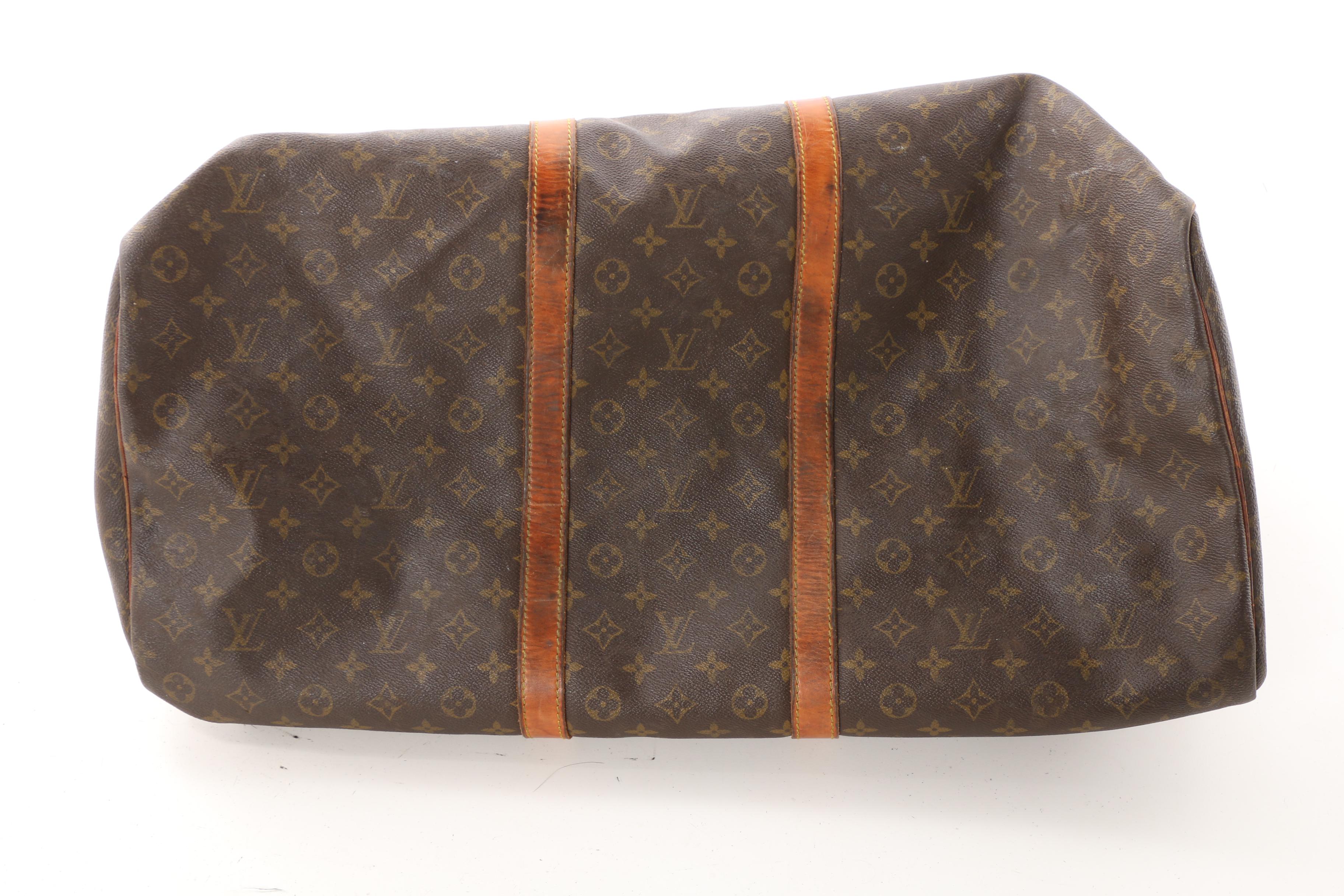 1989 Louis Vuitton Paris Monogram Canvas Keepall Duffel Bag