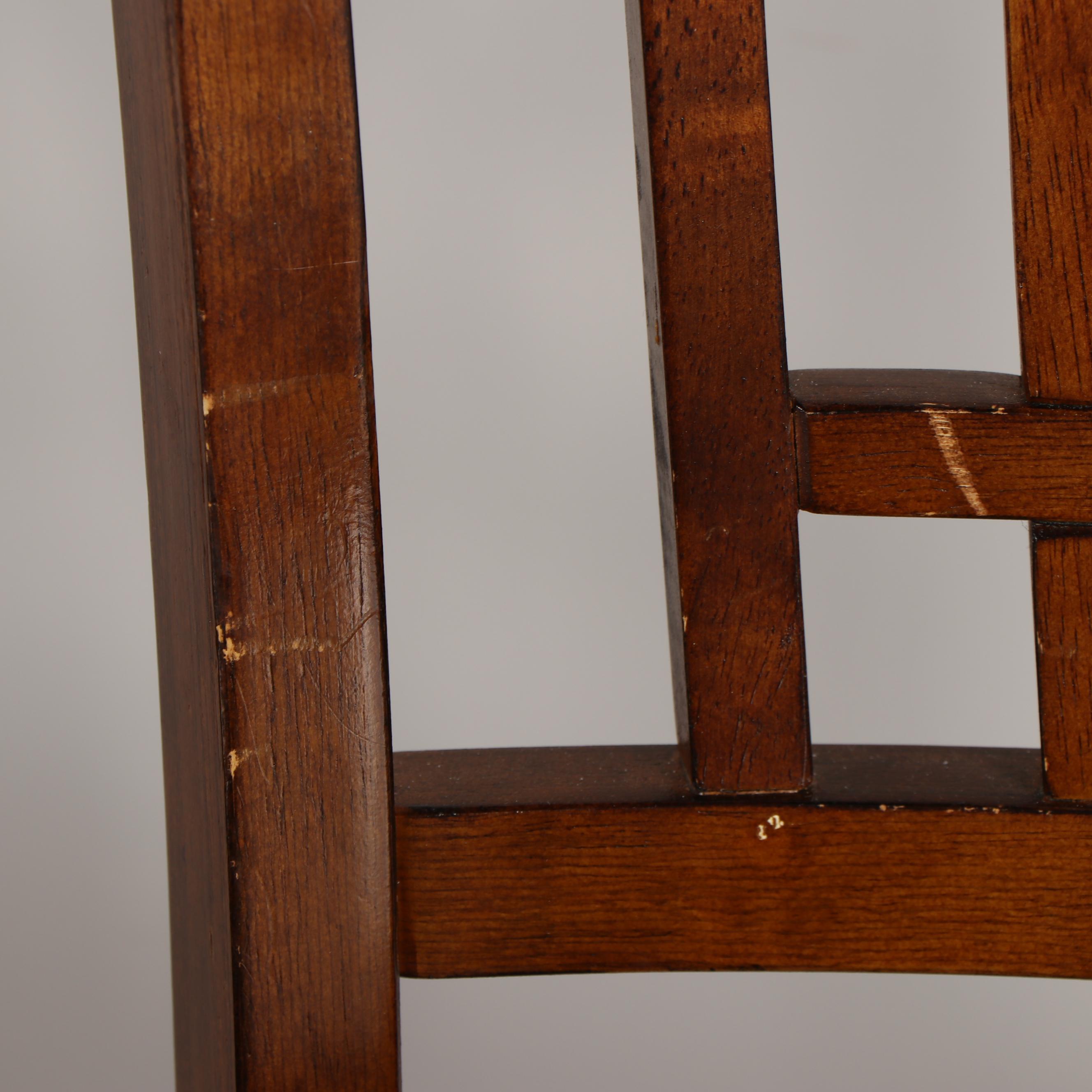 Contemporary Shaker Style Table and Six Chairs Set