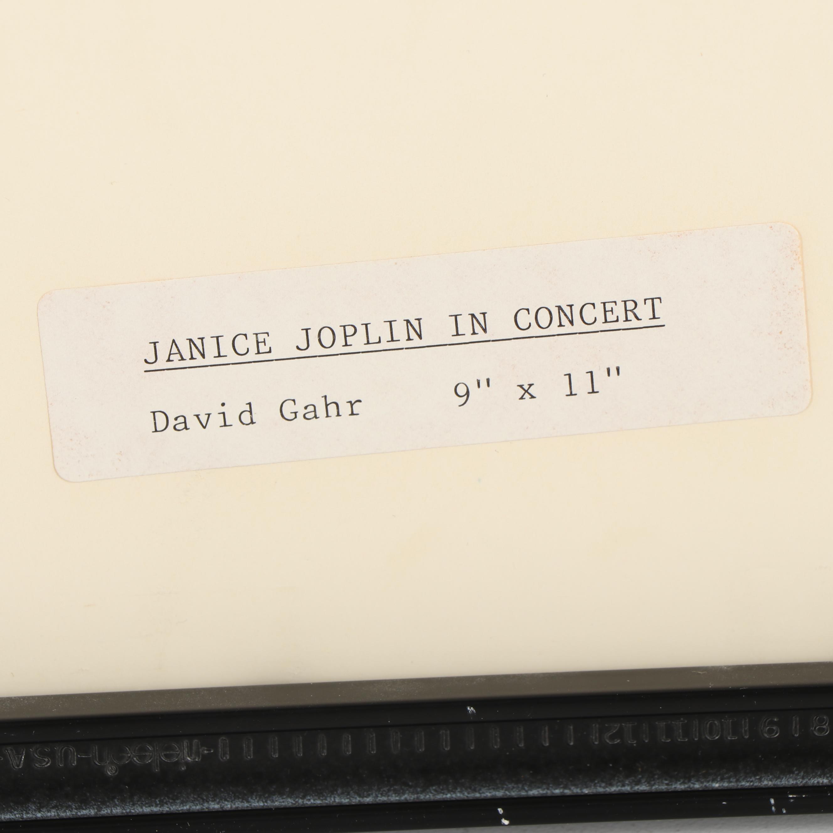 David Gahr Silver Print of Janis Joplin