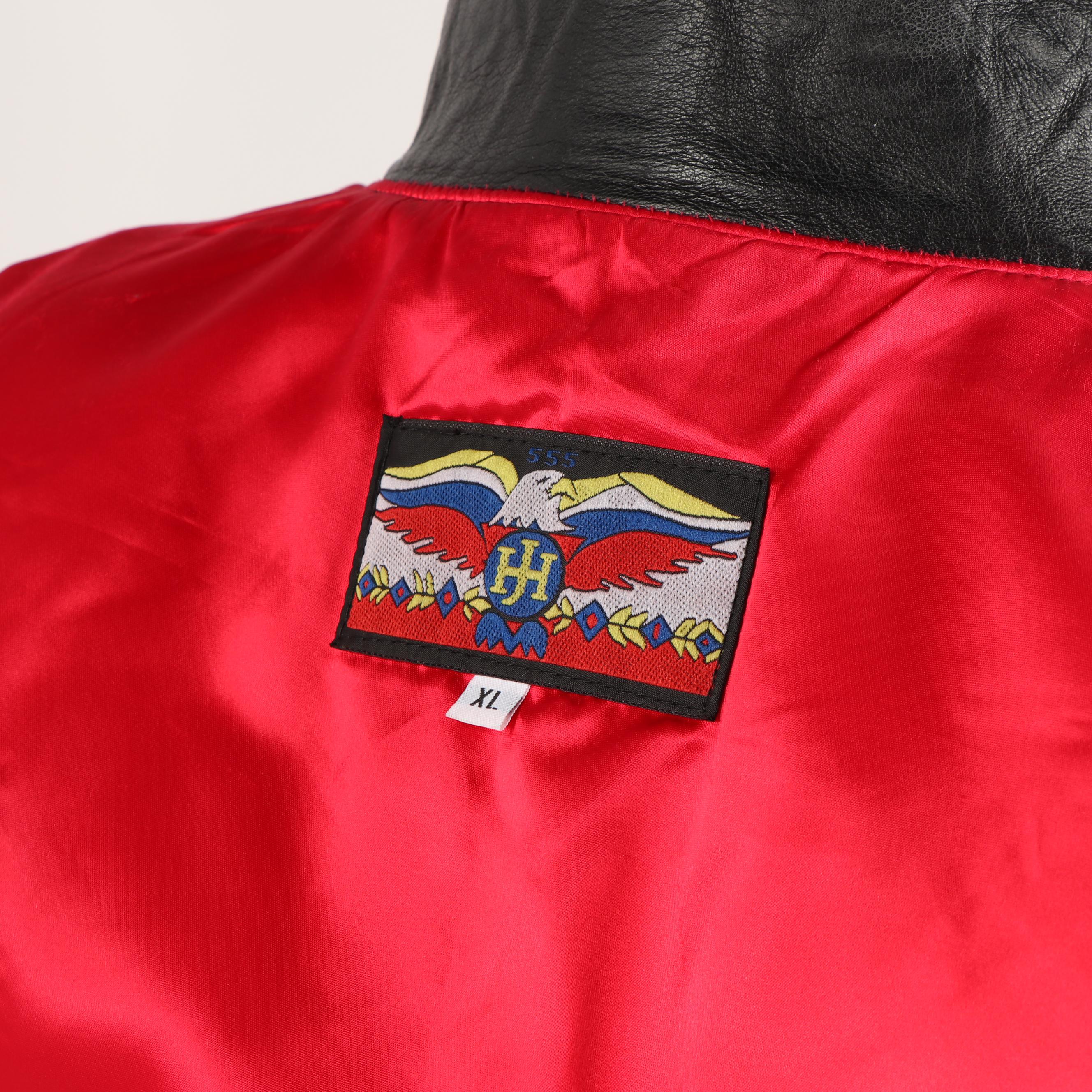 Men's 1990s Jeff Hamilton Limited Edition Custom Leather Art Jacket