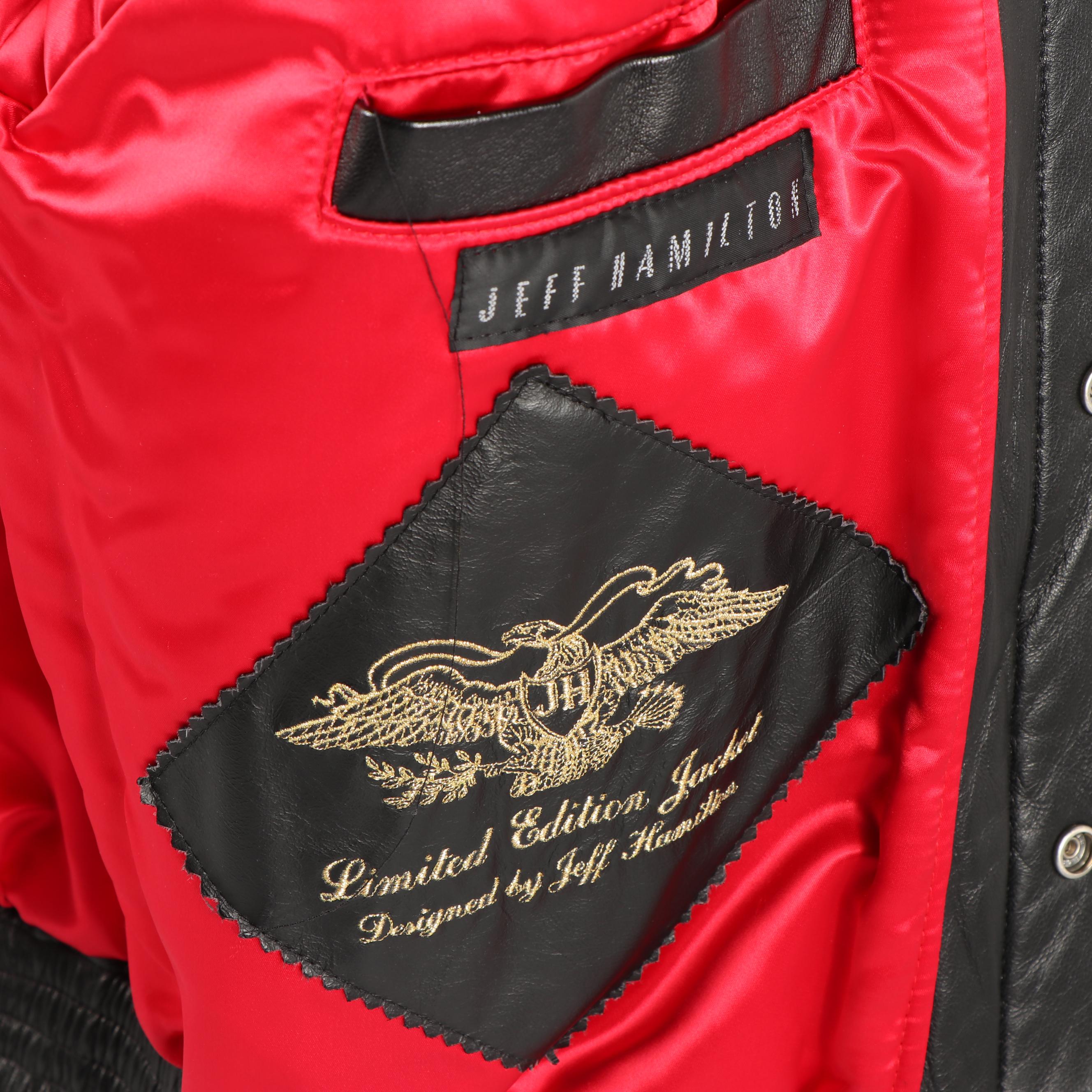 Men's 1990s Jeff Hamilton Limited Edition Custom Leather Art Jacket