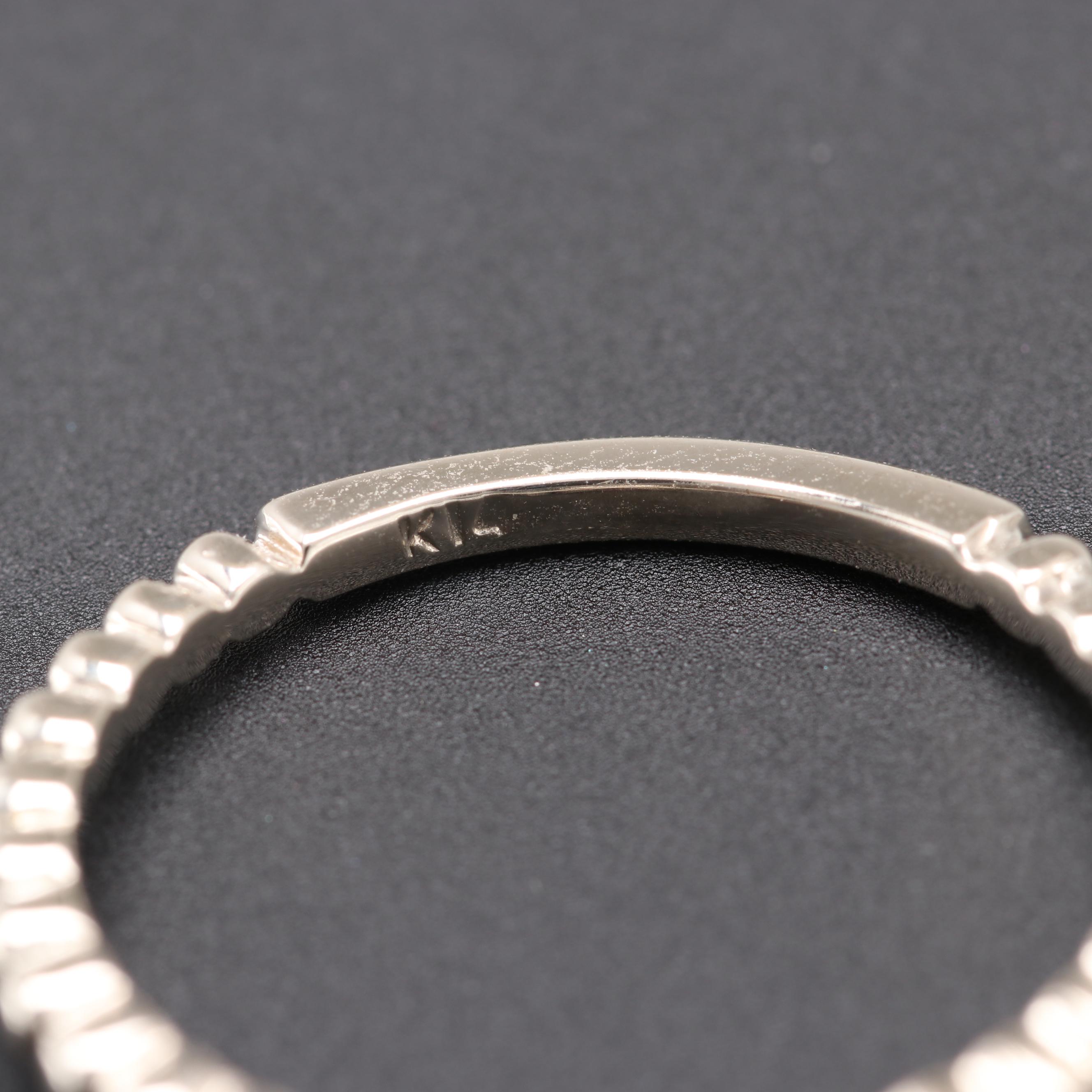 14K White Gold 1.48 CT Pink Tourmaline Ring