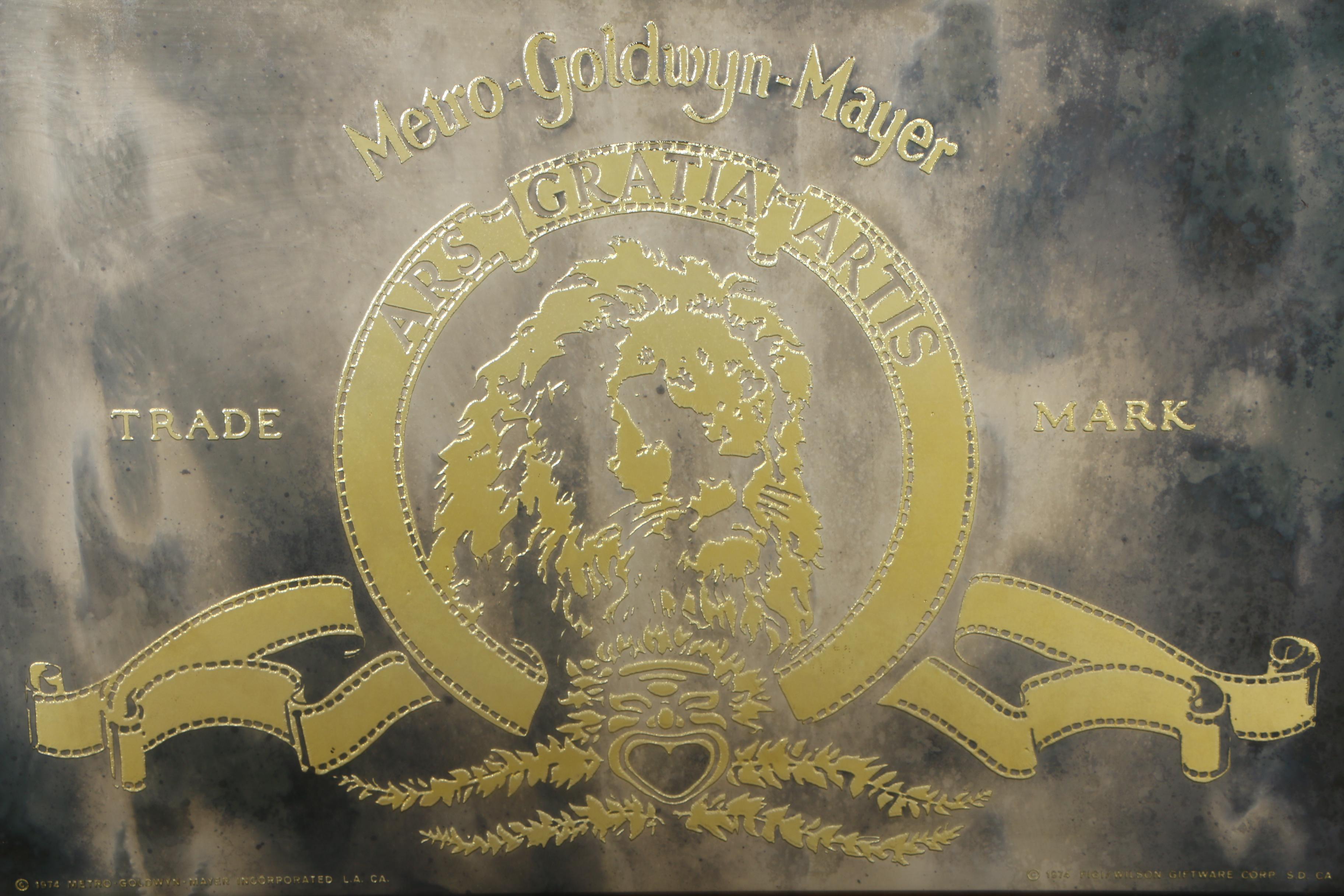 1974 Limited Edition MGM 50th Anniversary Commemorative Mirror