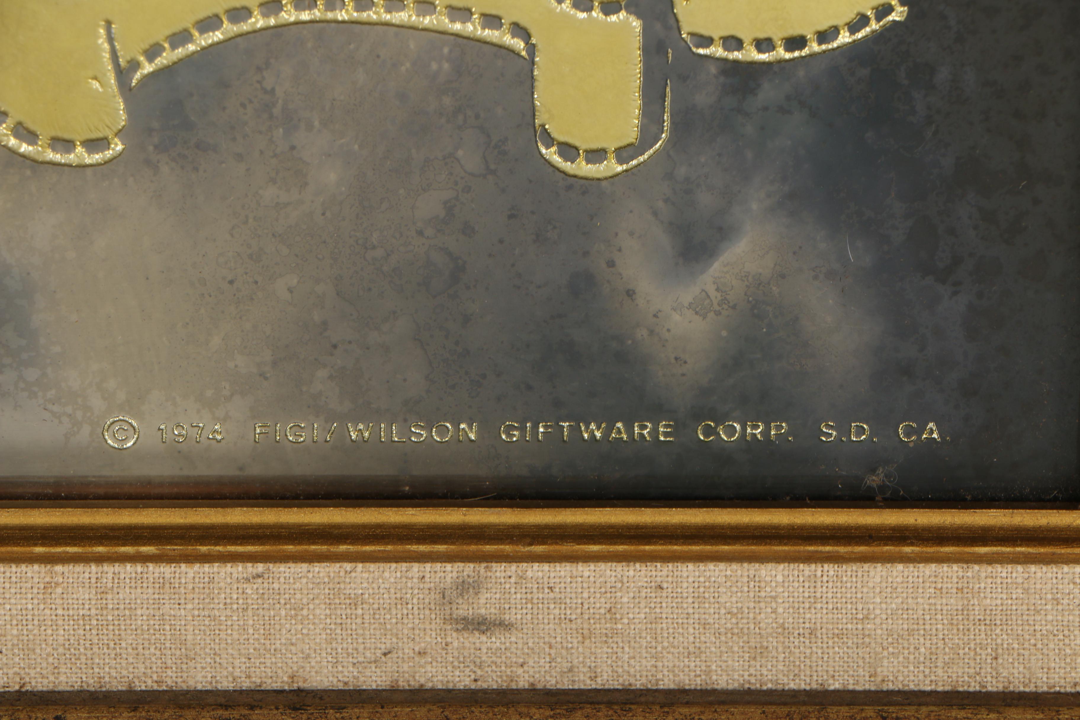 1974 Limited Edition MGM 50th Anniversary Commemorative Mirror