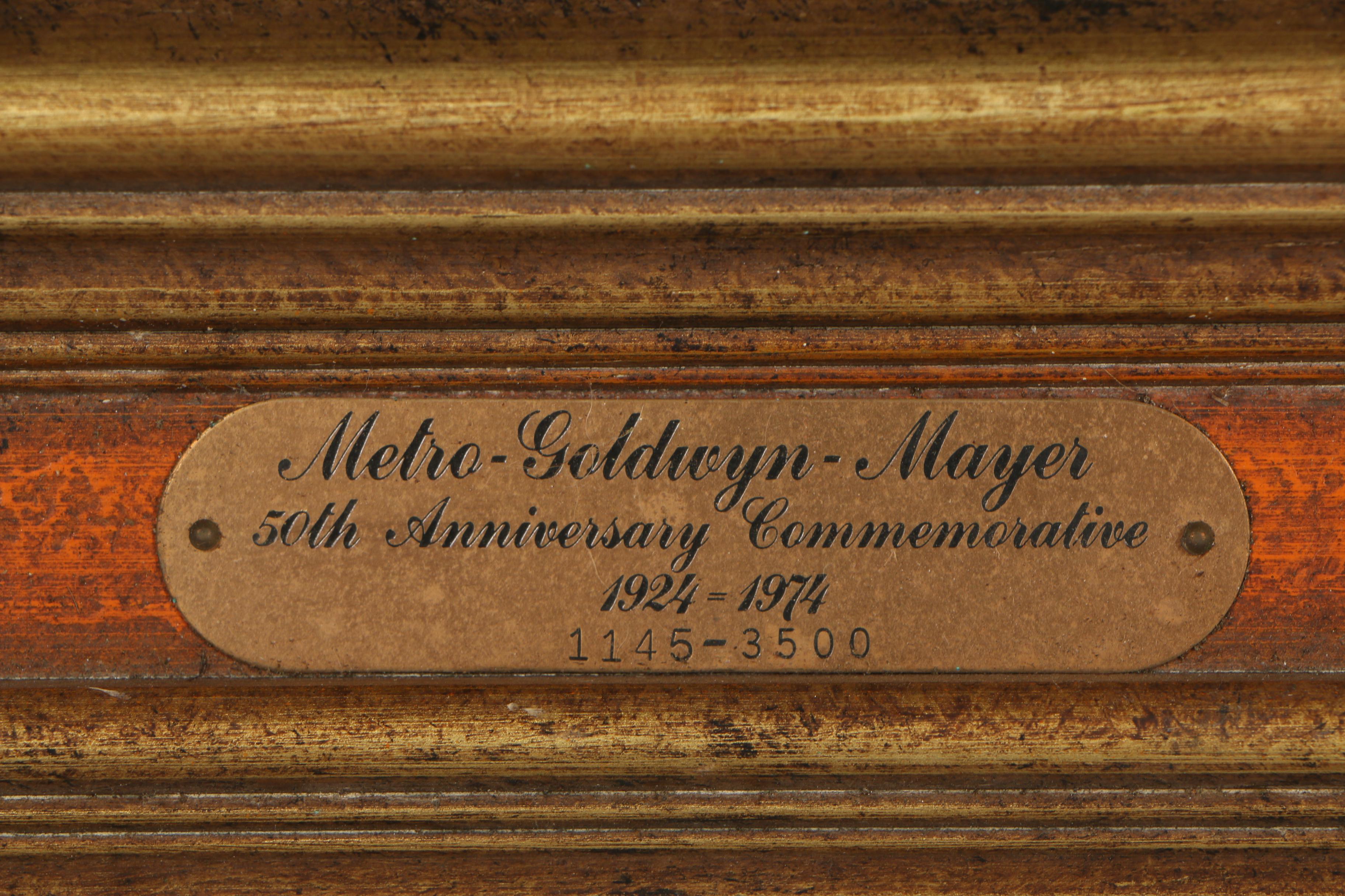 1974 Limited Edition MGM 50th Anniversary Commemorative Mirror