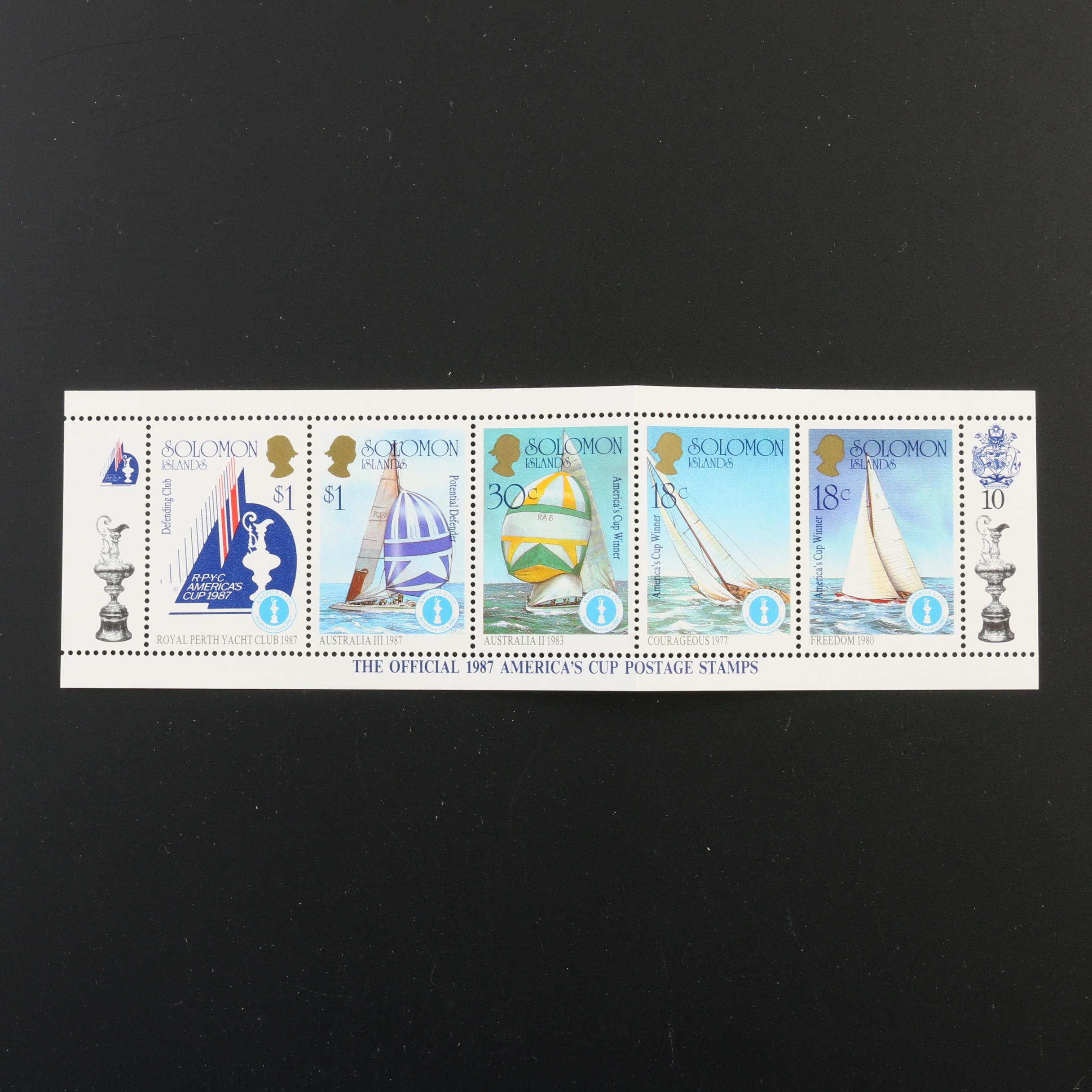 Group of Postage Stamps, First Day Covers, and 22K Gold Stamp Replicas