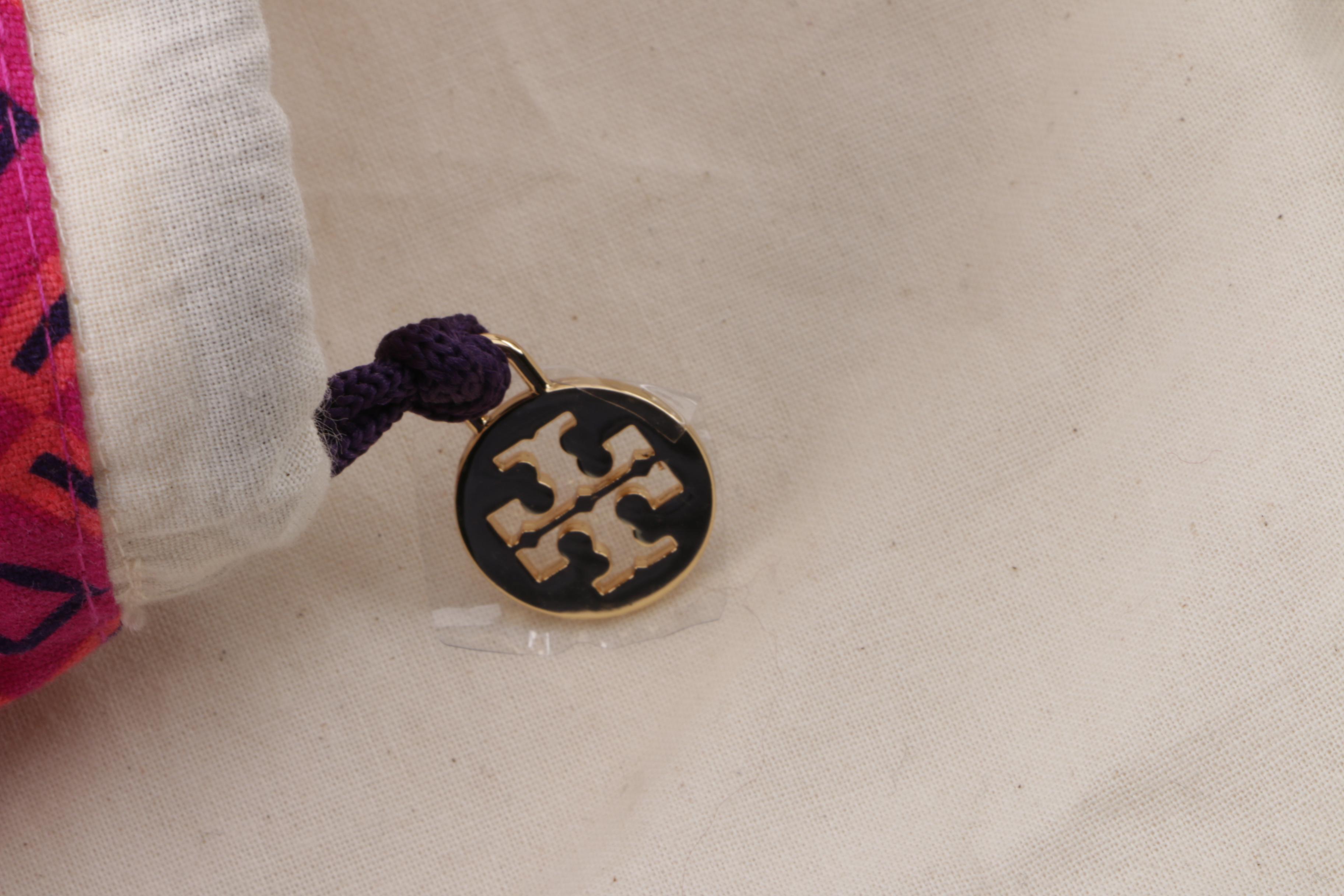 ELLA by Tory Burch Black Nylon and Patent Leather Tote Bag