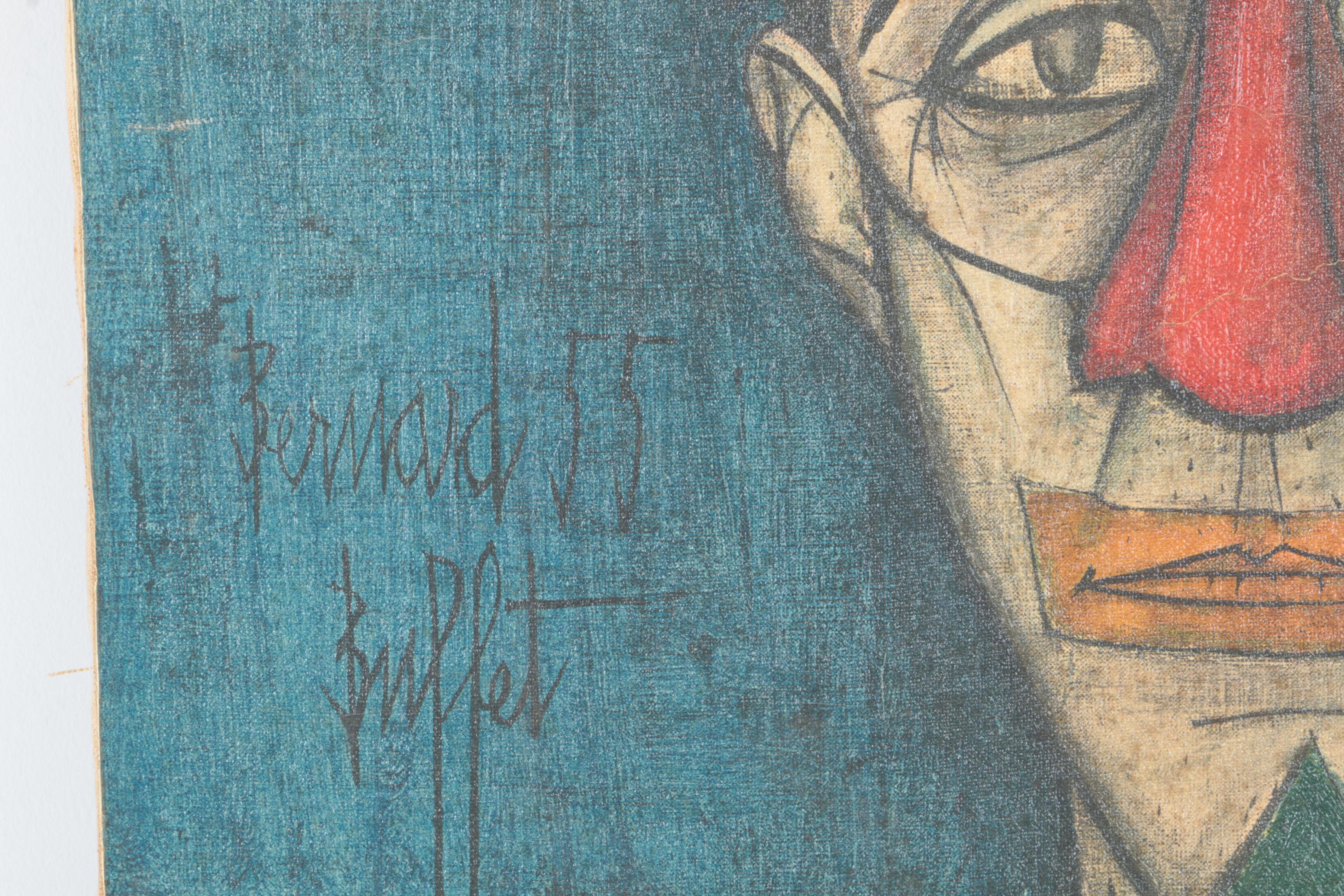 Embellished Collotype after Bernard Buffet