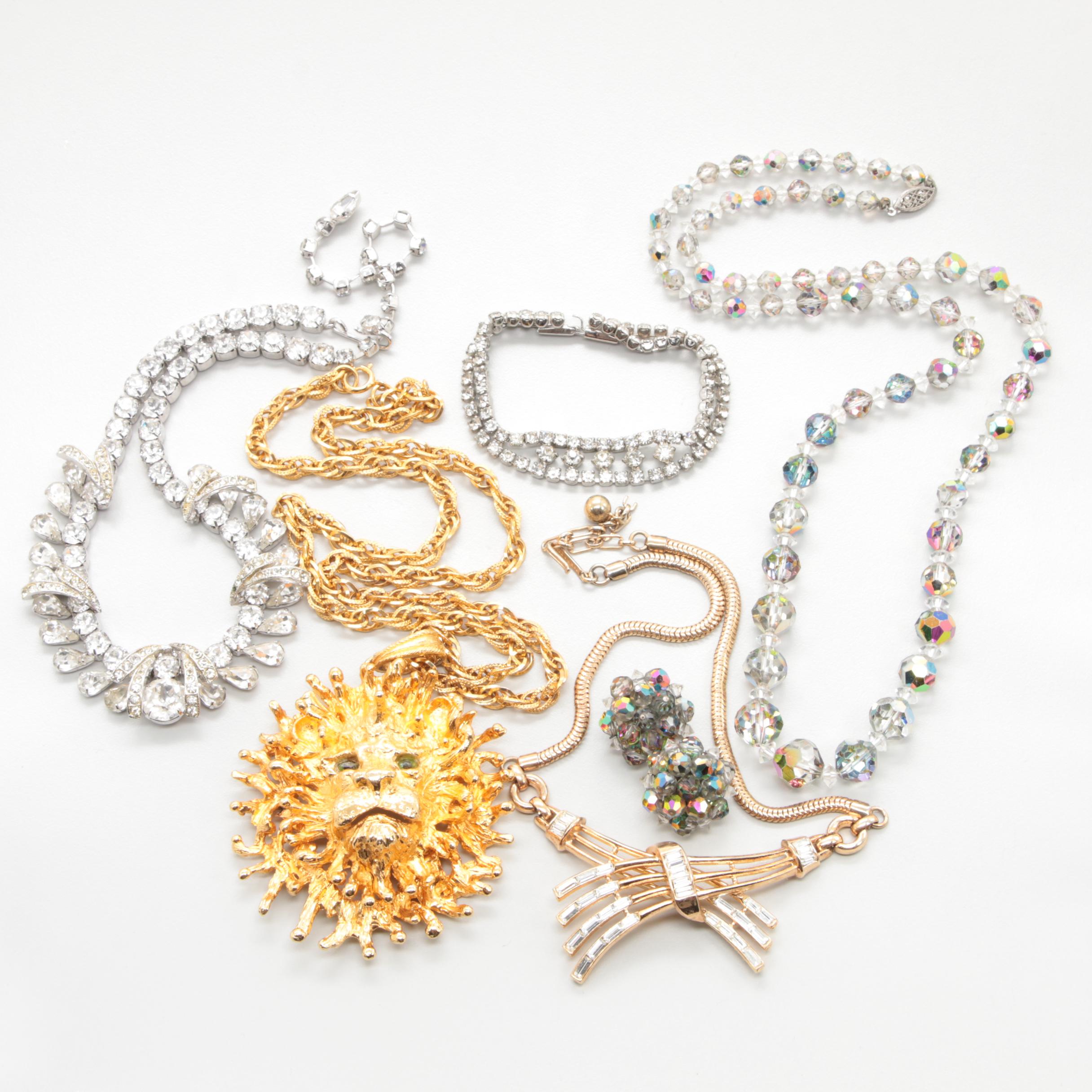 Vintage Jewelry Selection with Weiss and Crown Trifari