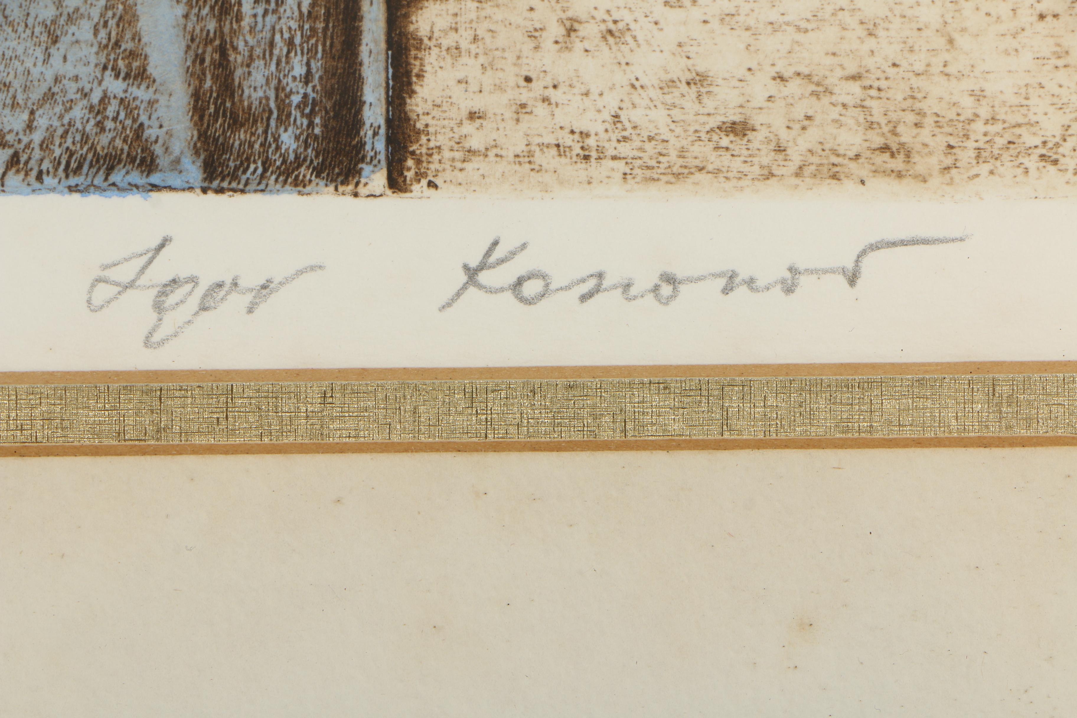 Igor Kononov Collagraph "Renaissance"