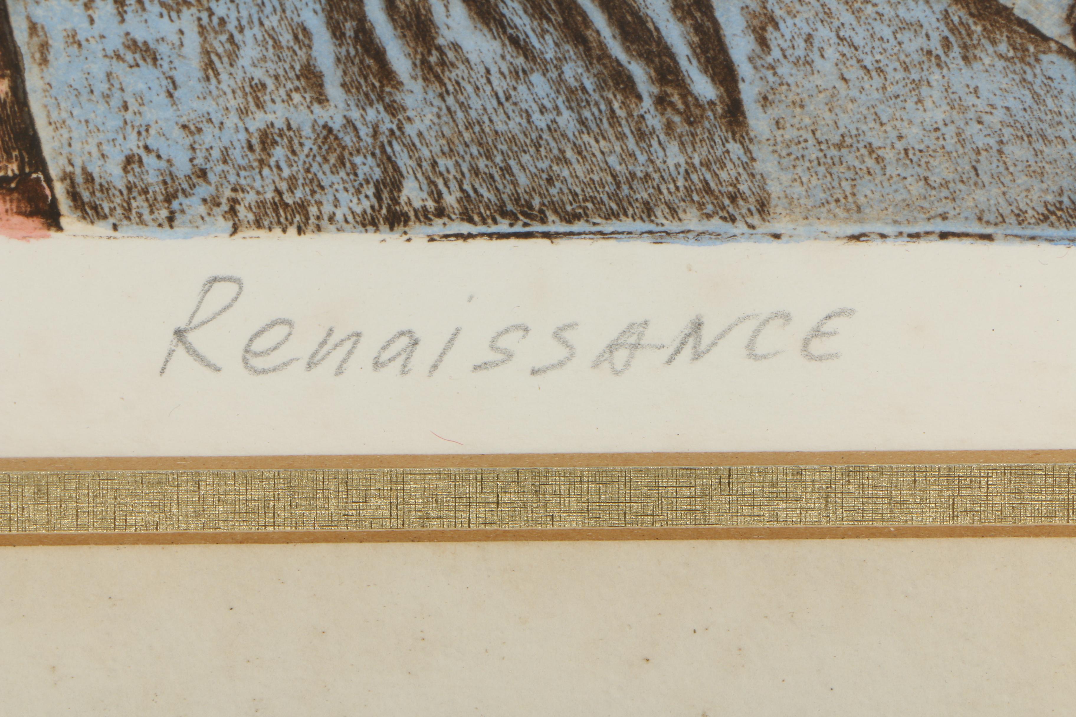 Igor Kononov Collagraph "Renaissance"