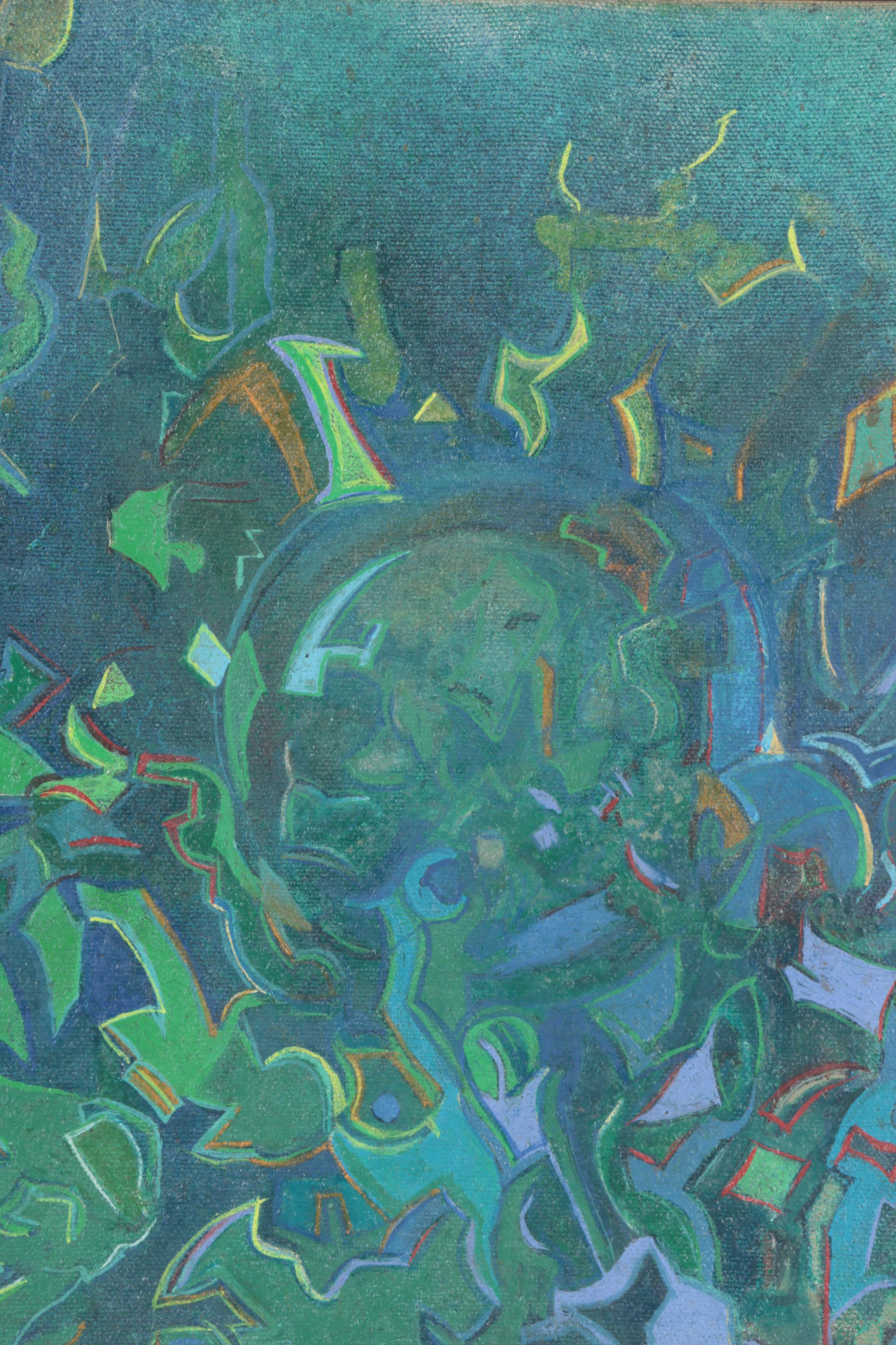 Oscar Murillo Mixed Media Painting "Expulsion"