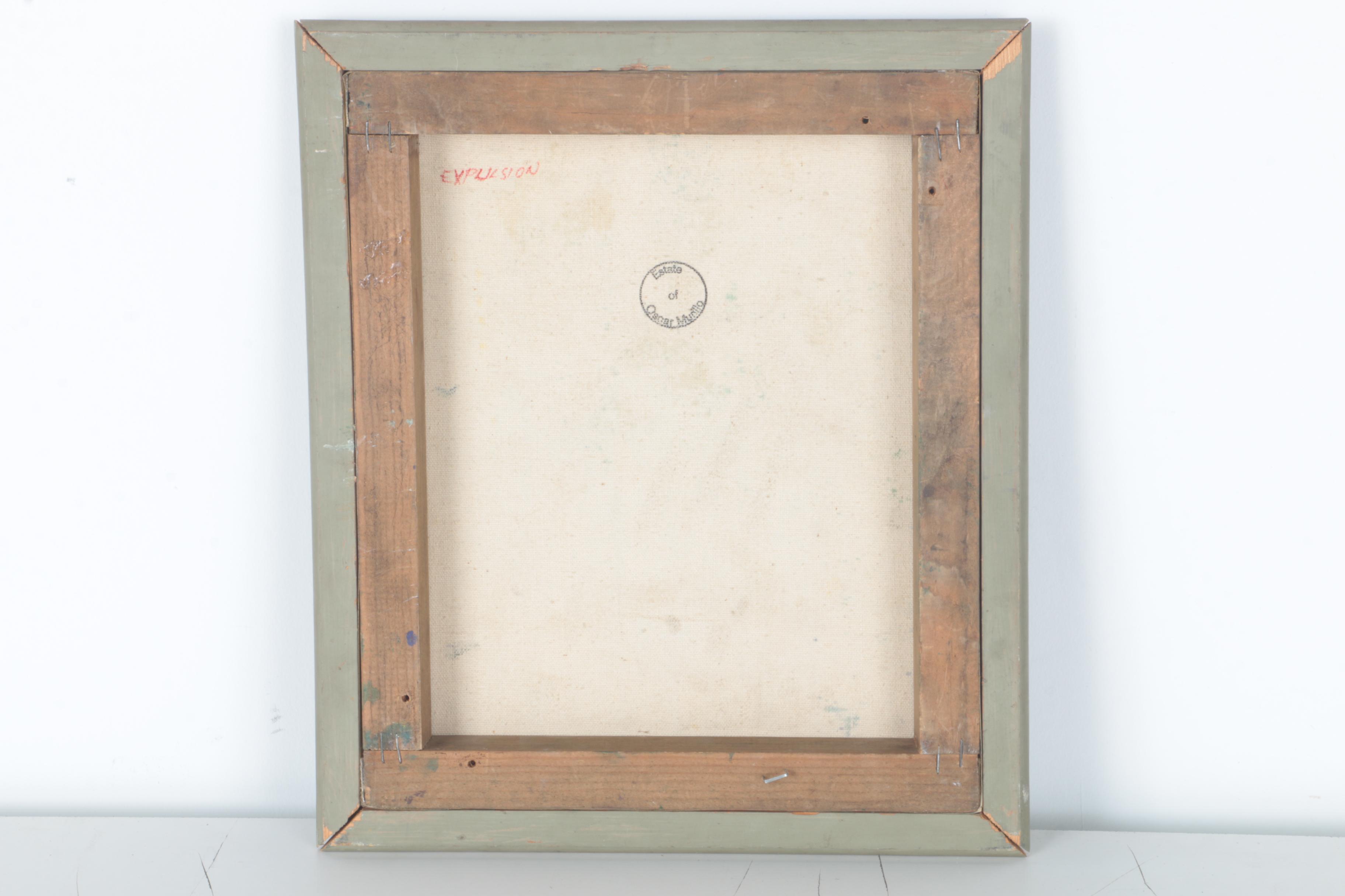 Oscar Murillo Mixed Media Painting "Expulsion"